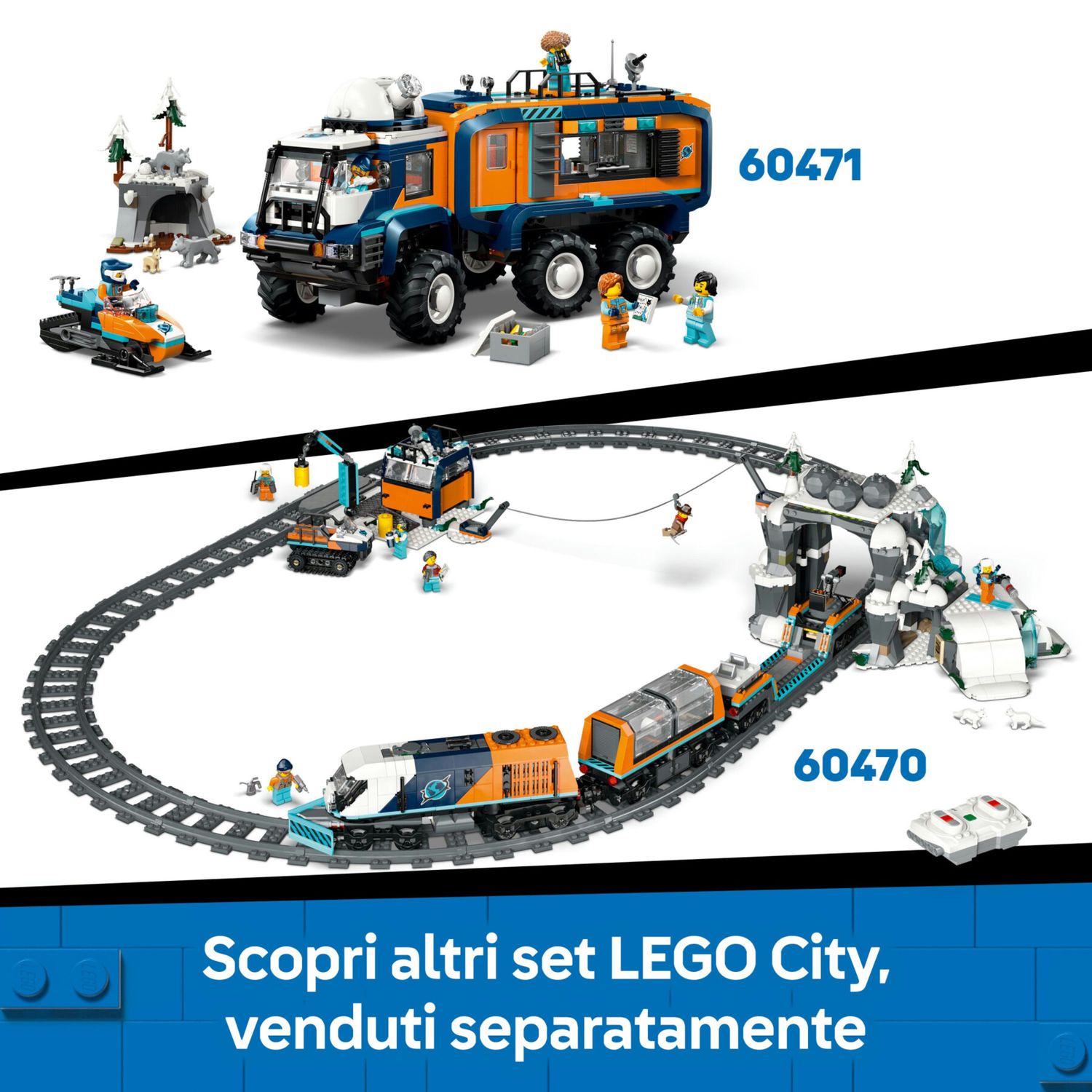 LEGO City 60469 Stazione centrale: veicolo, ascensore, binario - LEGO