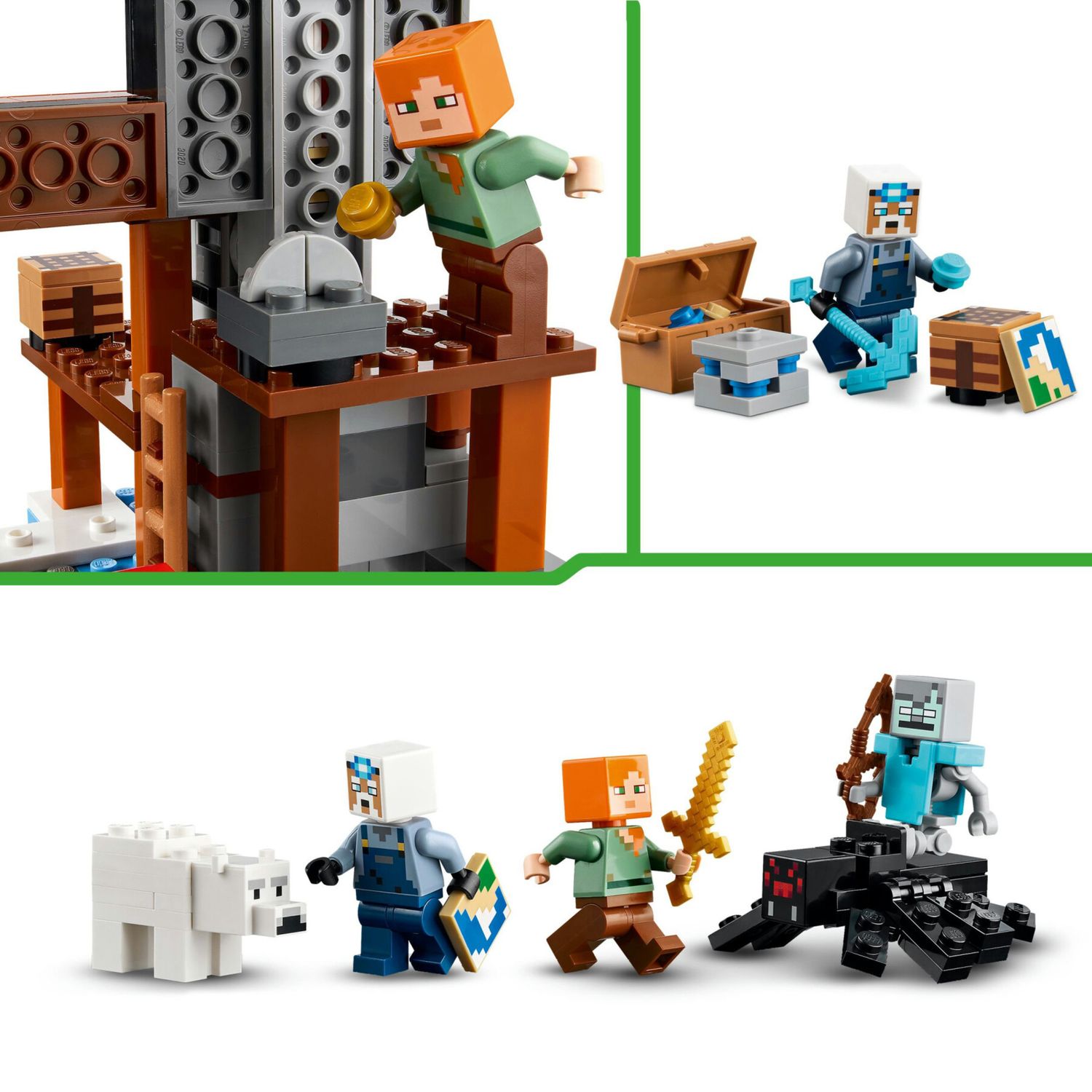 LEGO Minecraft 21277 Miniera piccozze: interattivo, 3 personaggi - LEGO, Minecraft