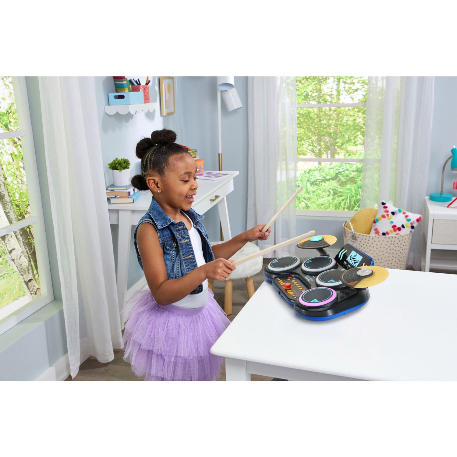 Kidi DJ Drums, Batteria elettronica educativa bambini - VTech