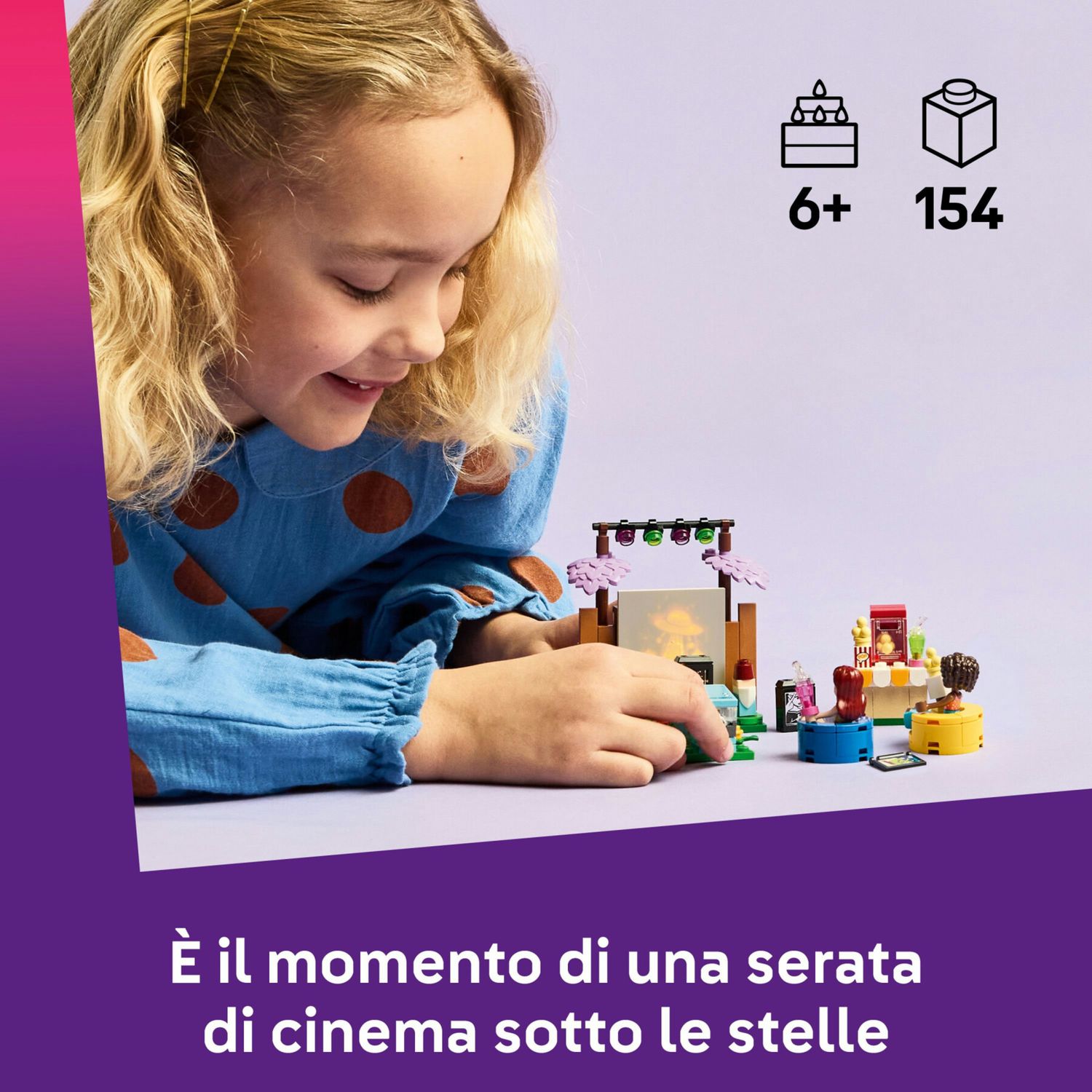 LEGO Friends 42642 Movie Night Amicizia: 2 Mini Bamboline - LEGO