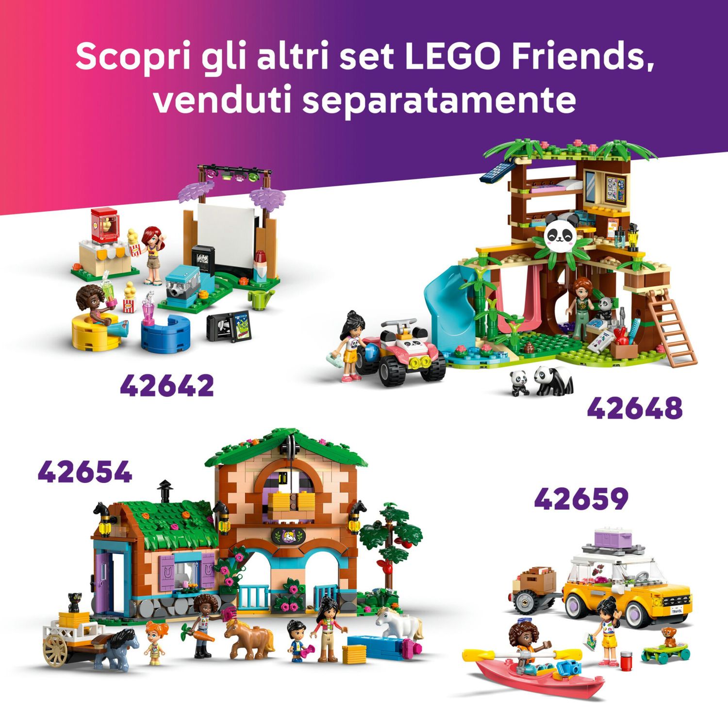 LEGO Friends 42665 Parco giochi cuccioli: scivolo, 2 mini bamboline - LEGO