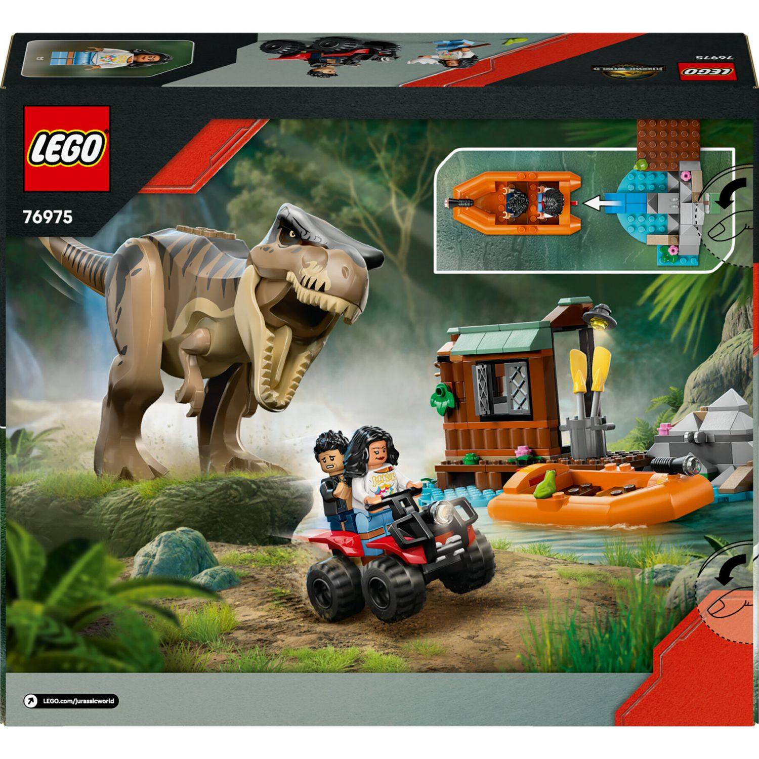 LEGO Jurassic World 76975 Fuga sul fiume dal T. Rex - Jurassic World, LEGO