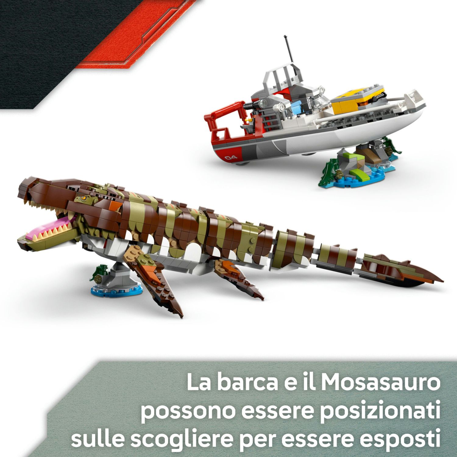 LEGO Jurassic World 76974 Attacco del Mosasauro - Jurassic World, LEGO
