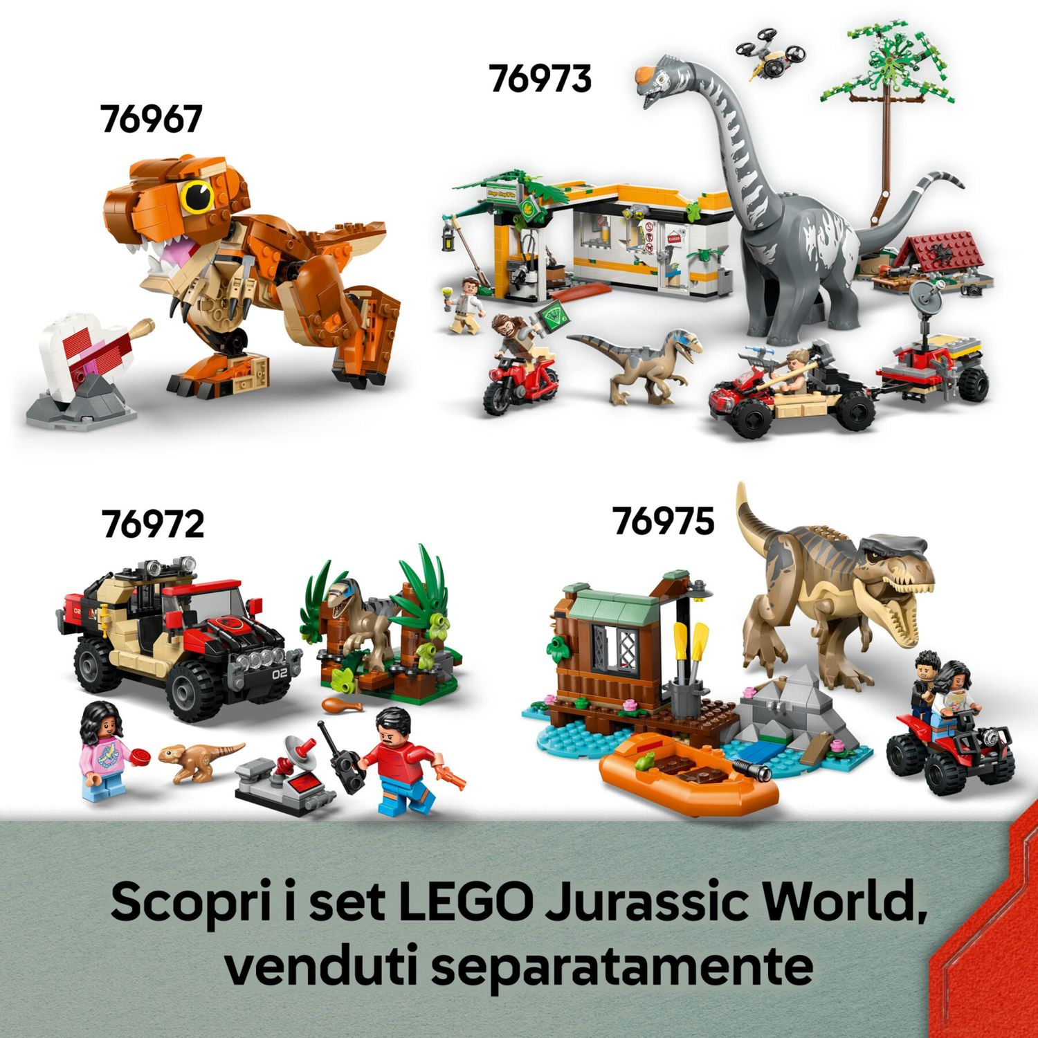 LEGO Jurassic World 76970 Cucciolo Dolores Aquilops - Jurassic World, LEGO