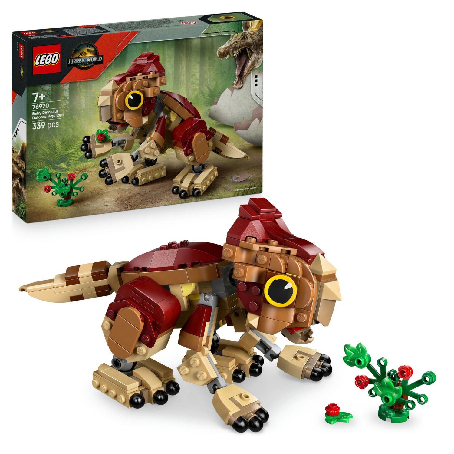 LEGO Jurassic World 76970 Cucciolo Dolores Aquilops - Jurassic World, LEGO