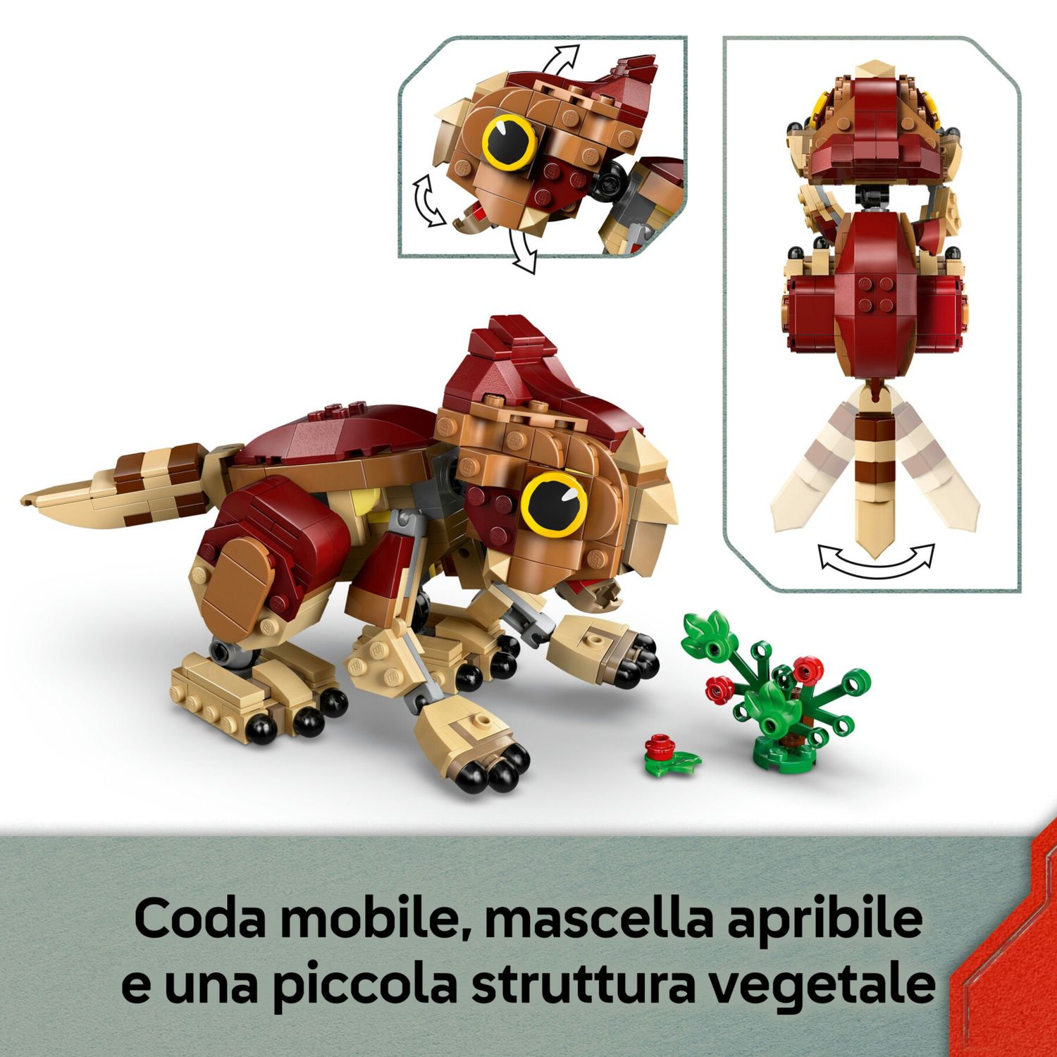 LEGO Jurassic World 76970 Cucciolo Dolores Aquilops - Jurassic World, LEGO