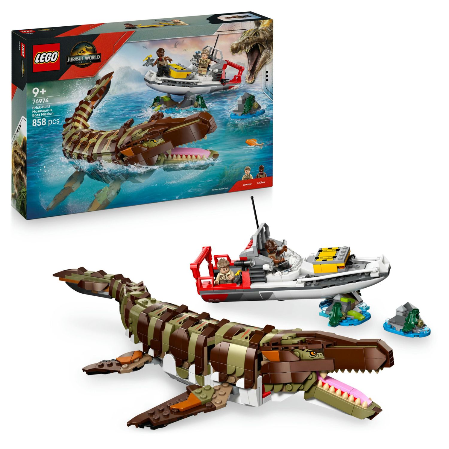 LEGO Jurassic World 76974 Attacco del Mosasauro - Jurassic World, LEGO