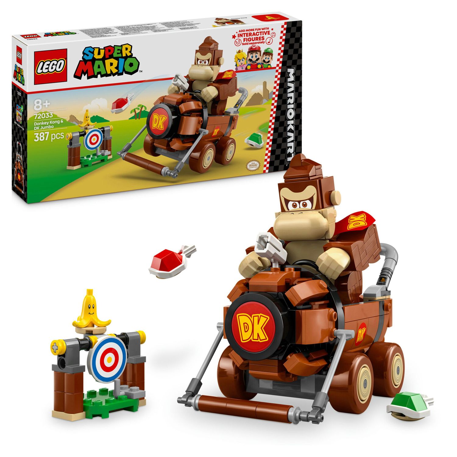 LEGO Super Mario 72033 Mario Kart: Donkey Kong e Maxibarile Dk - LEGO, Super Mario