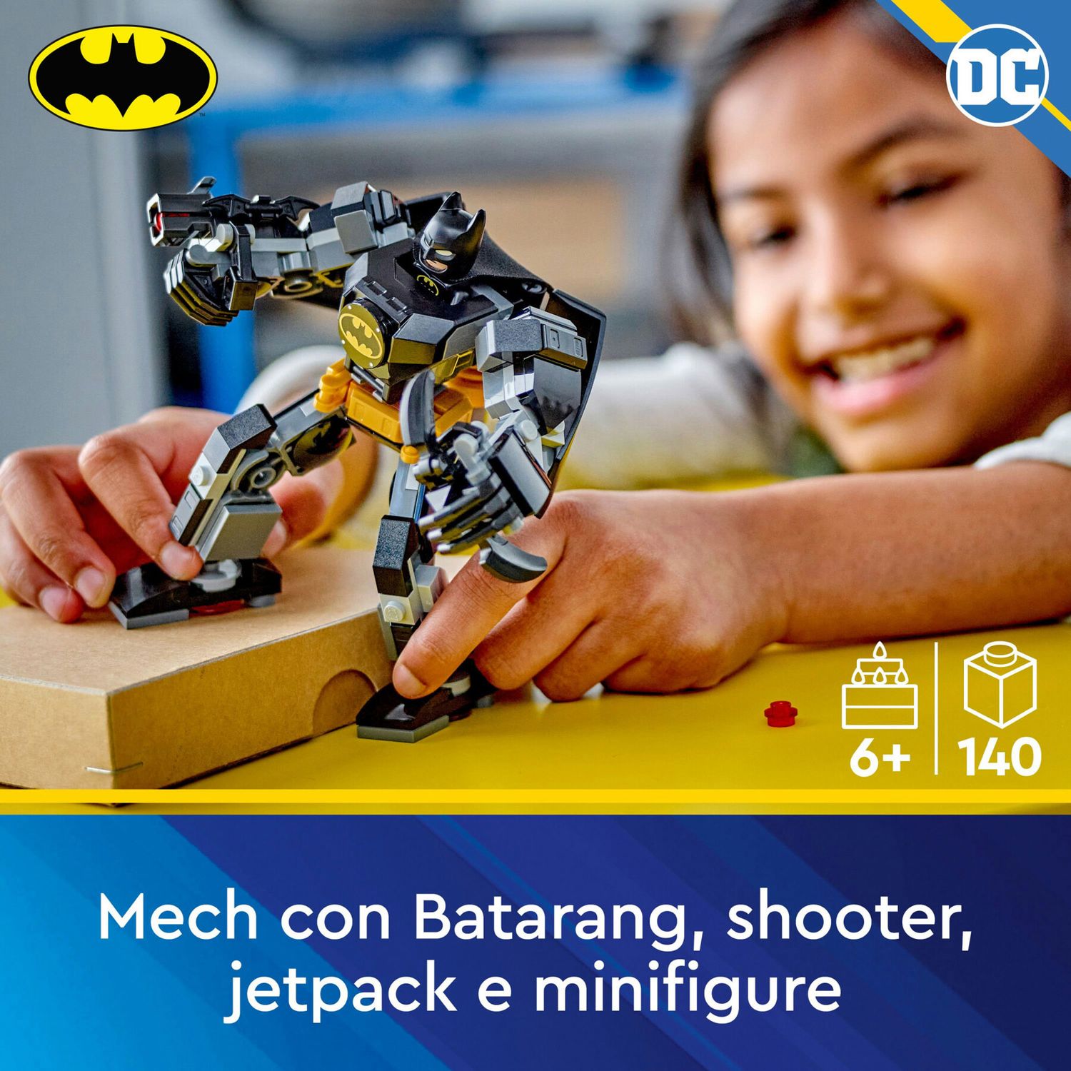 LEGO DC 76270 Armatura Mech di Batman - DC Comics, LEGO