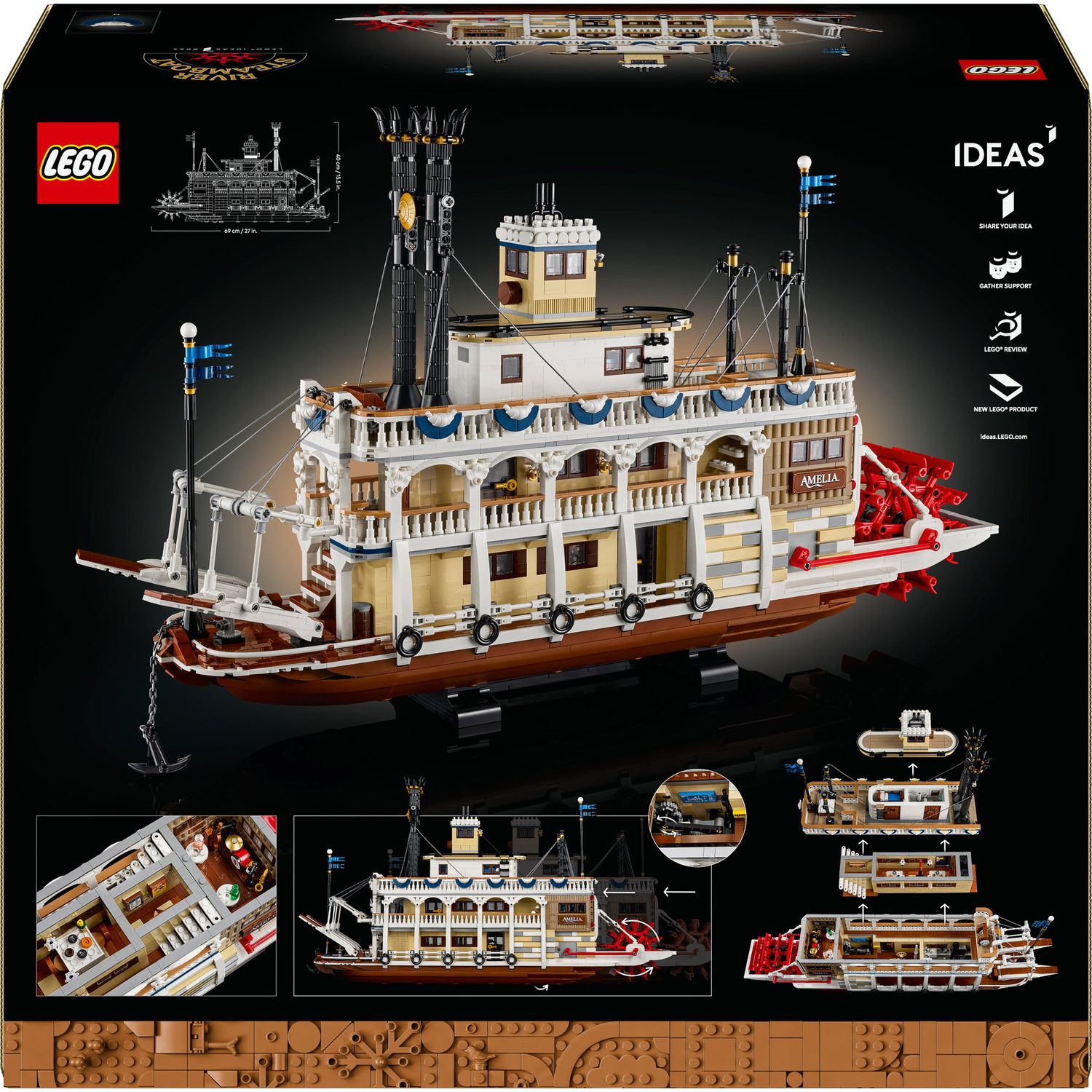 LEGO Ideas 21356 Battello A Vapore Fluviale - LEGO