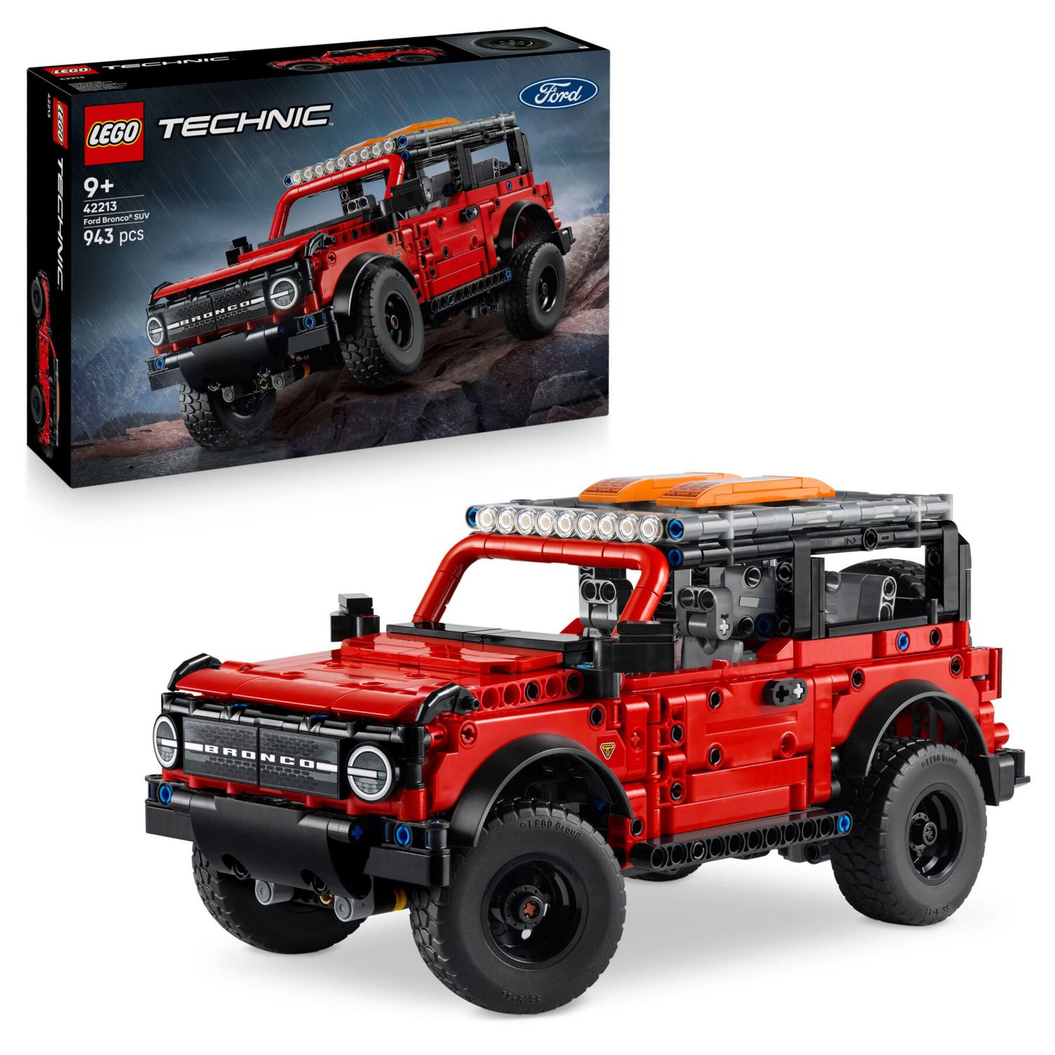 LEGO Technic 42213 Suv Ford Bronco con Motore V6 e Sterzo - LEGO