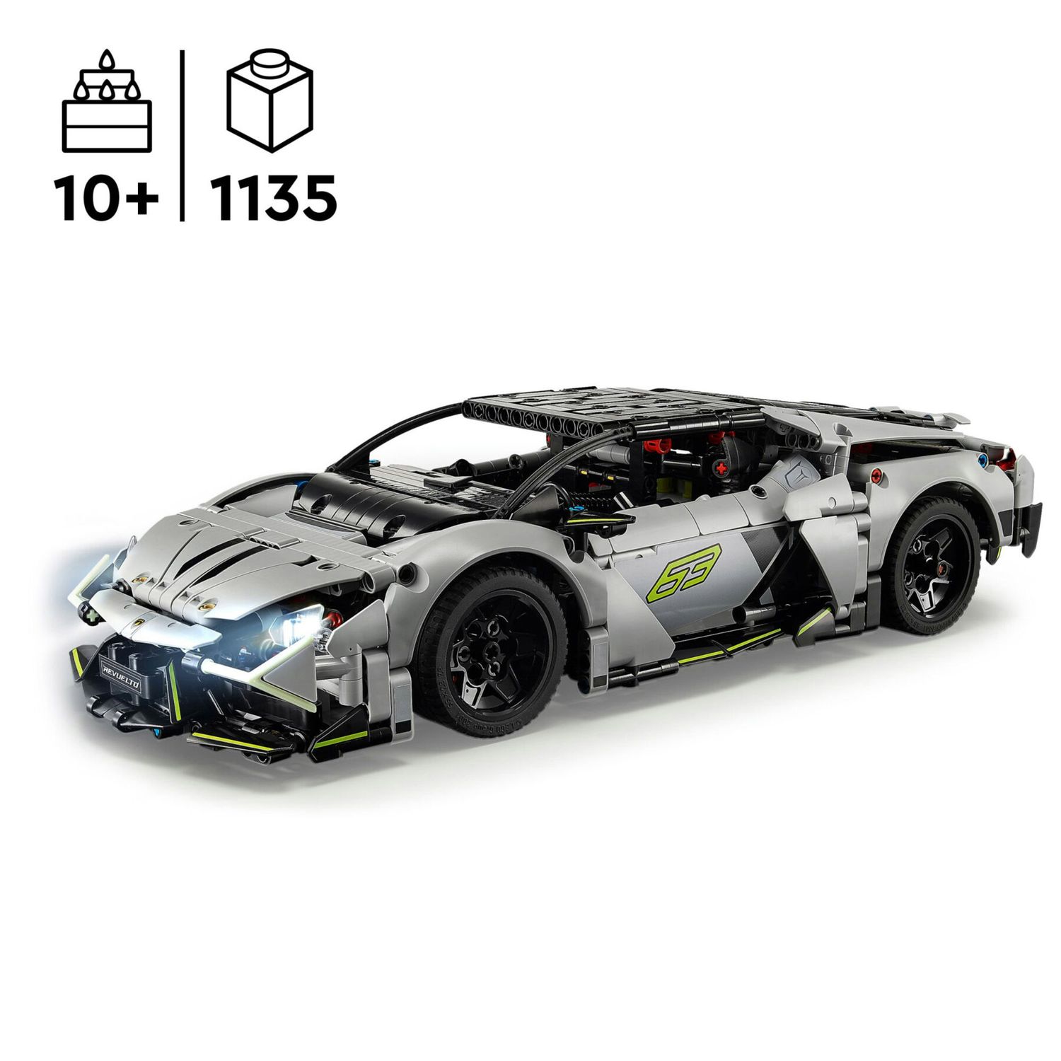 LEGO Technic 42214 Lamborghini Revuelto Rc con Luci e Batteria - LEGO