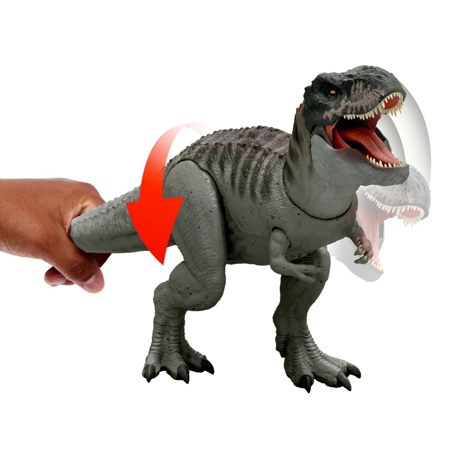 Jurassic World Divoratore Giurassico - Dinosauro con Morso Continuo, Luci e Suoni – Mattel - Jurassic World