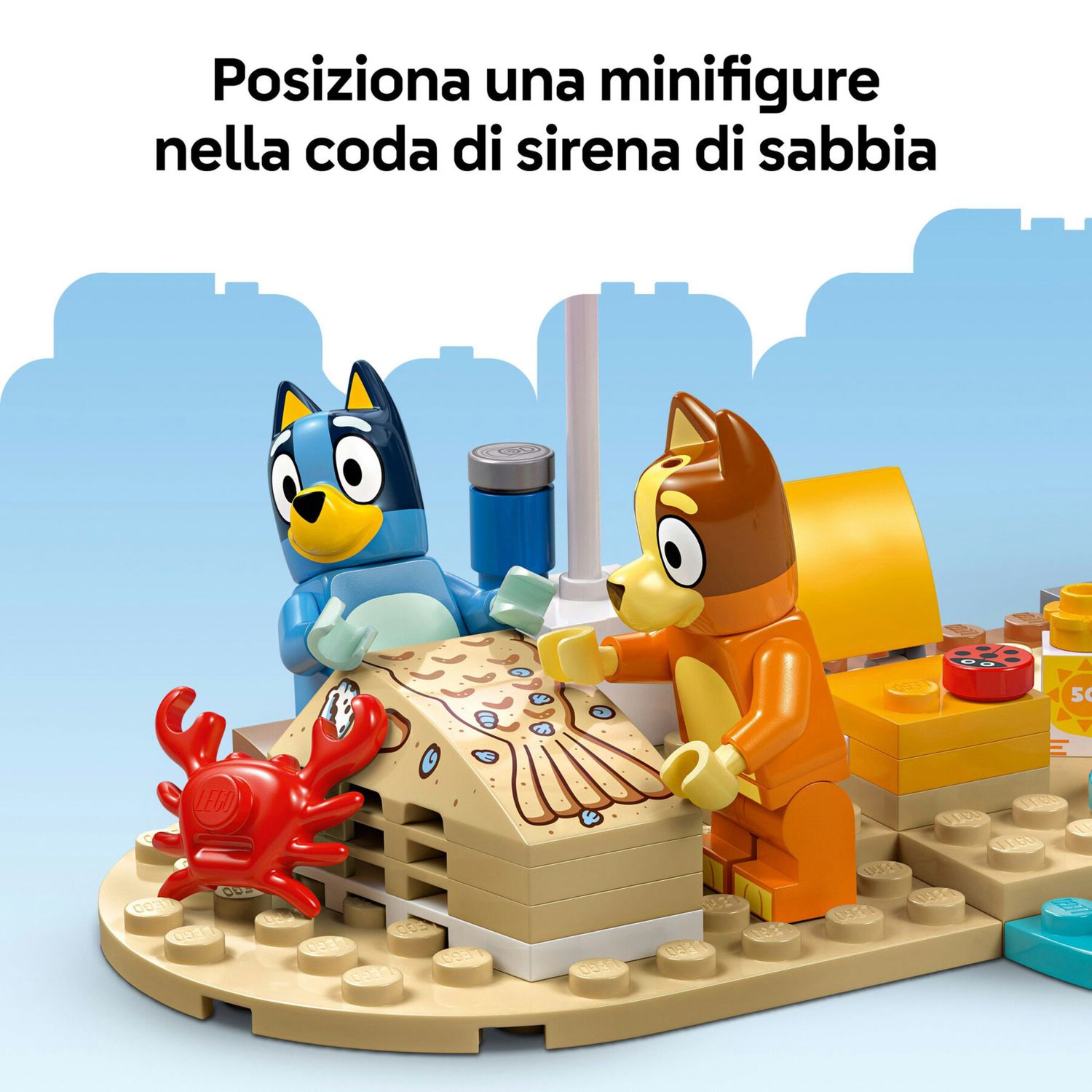LEGO 11202 Bluey Vacanza in Spiaggia con Auto e 3 Figure - LEGO