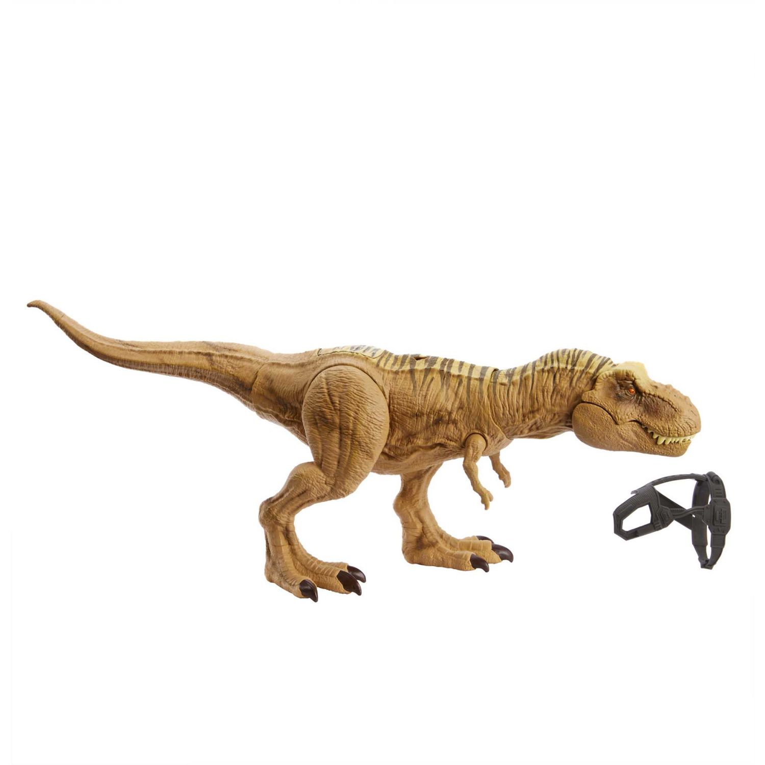 Jurassic World T-Rex Caccia e Divora, Action Figure con Suoni e Doppio Morso, Mattel - Jurassic World