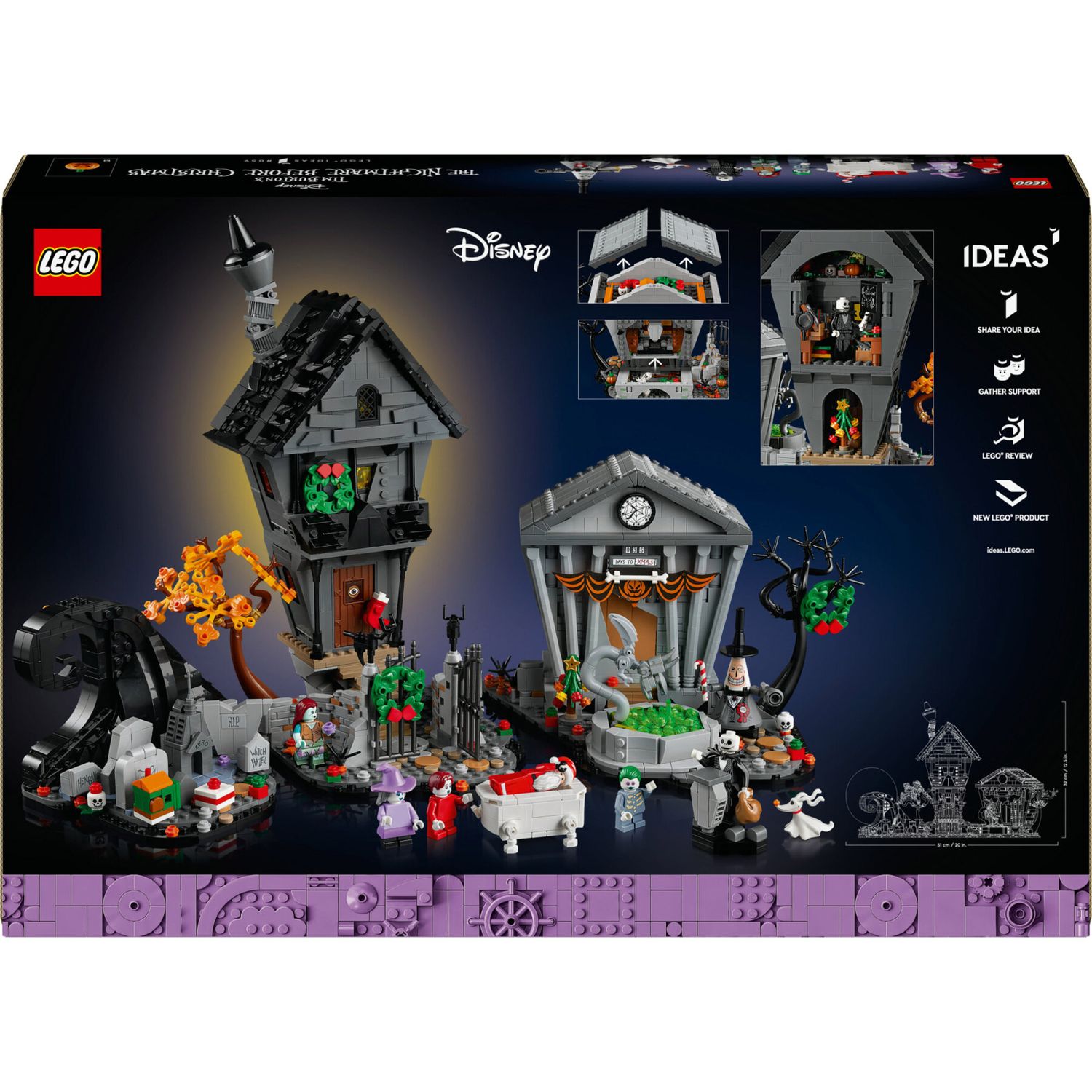 LEGO Ideas 21351 Nightmare Before Christmas Disney di Tim Burton - Disney, LEGO