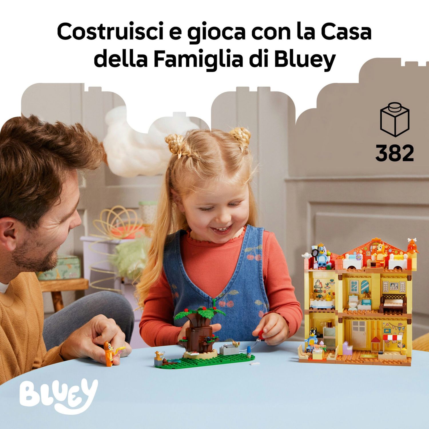 LEGO 11203 Bluey Casa con Giardino e 4 Minifigure - LEGO