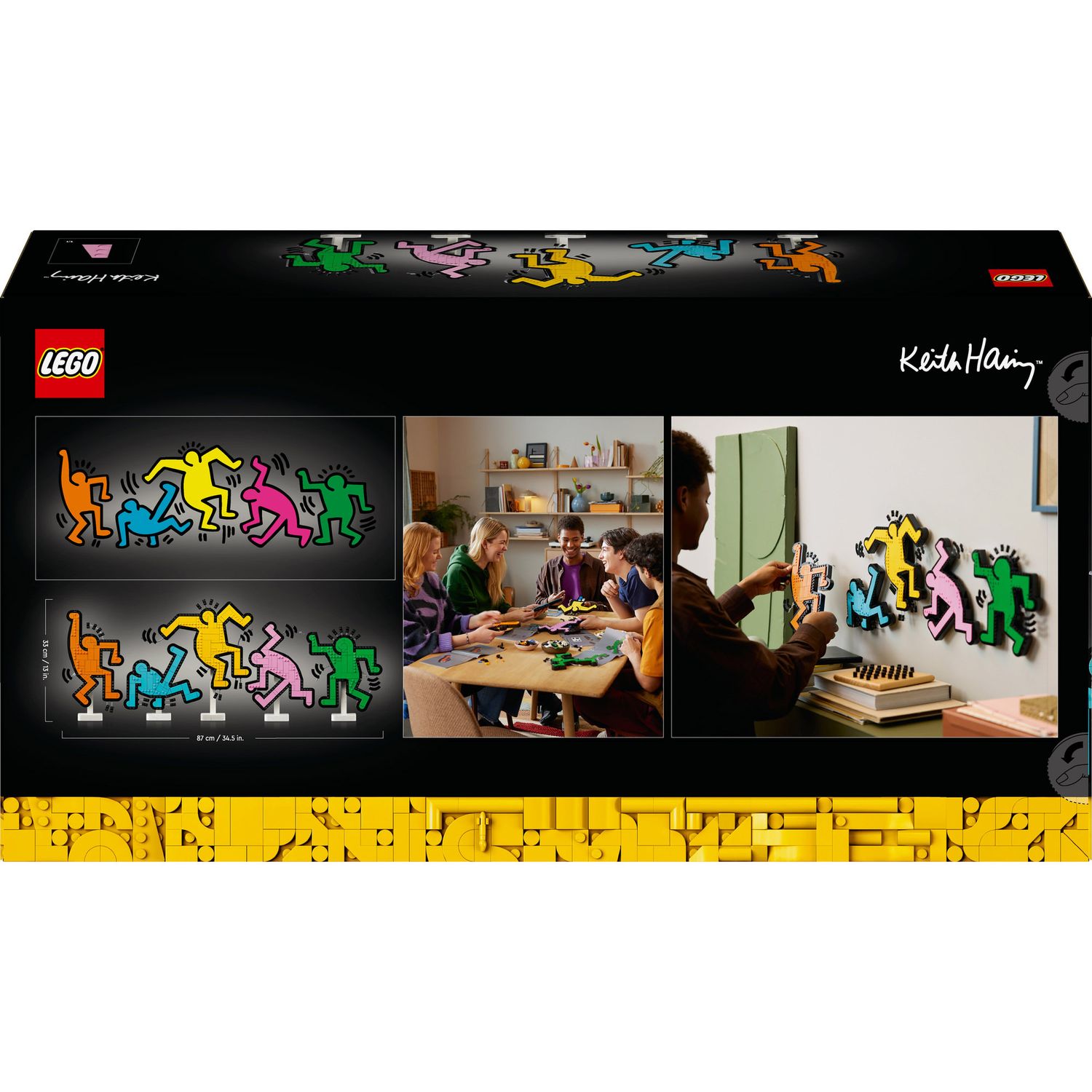 LEGO Art Keith Haring 31216, Opera Da Parete con Figure Danzanti, da collezione - LEGO