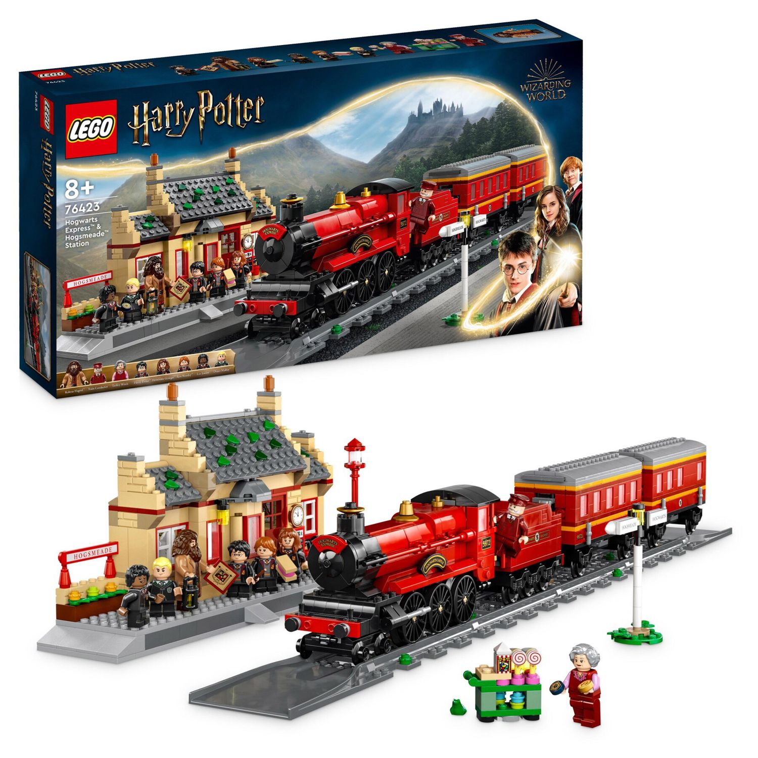 LEGO Harry Potter 76423 Espresso Per Hogwarts e Stazione di Hogsmeade con Treno - Harry Potter, LEGO