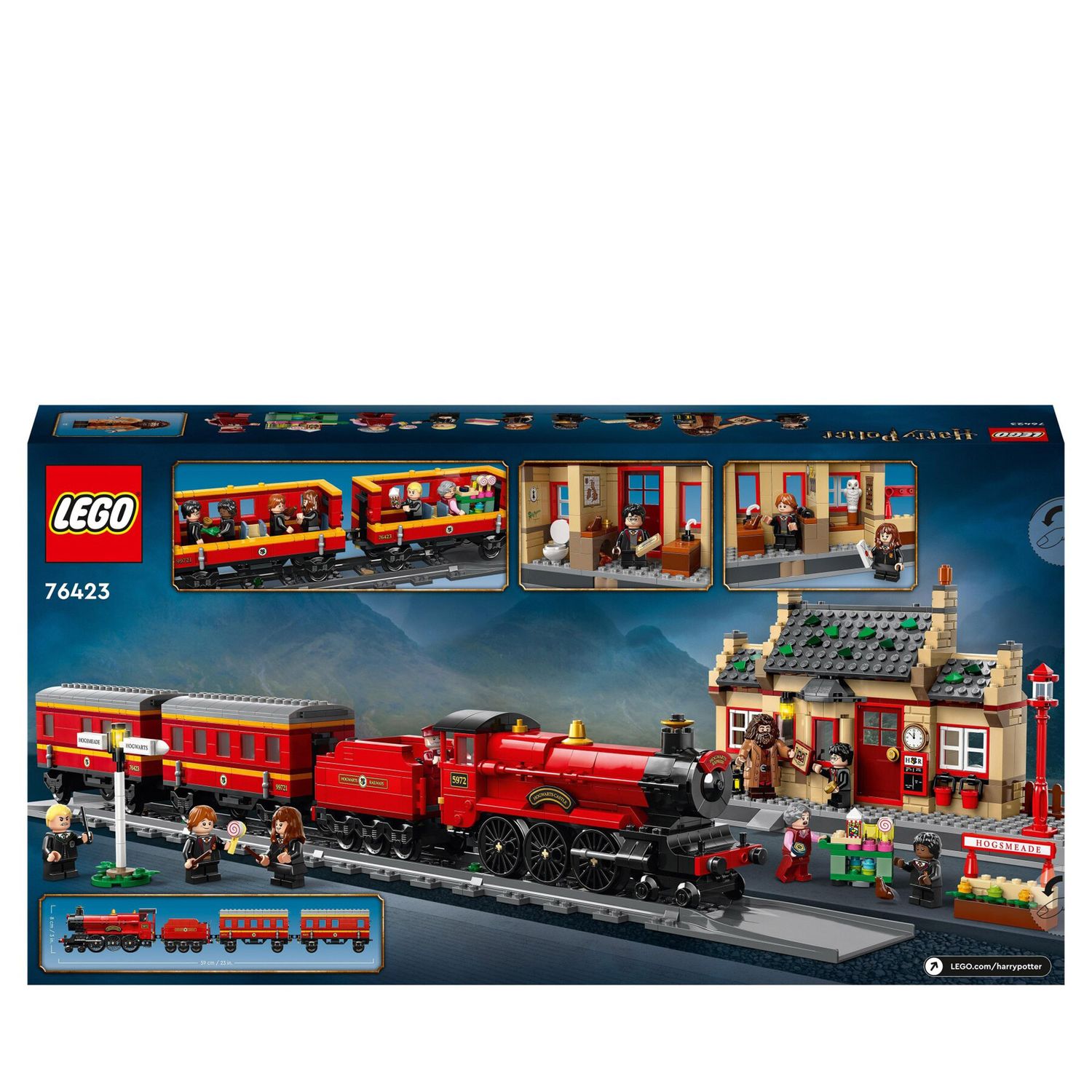 LEGO Harry Potter 76423 Espresso Per Hogwarts e Stazione di Hogsmeade con Treno - Harry Potter, LEGO