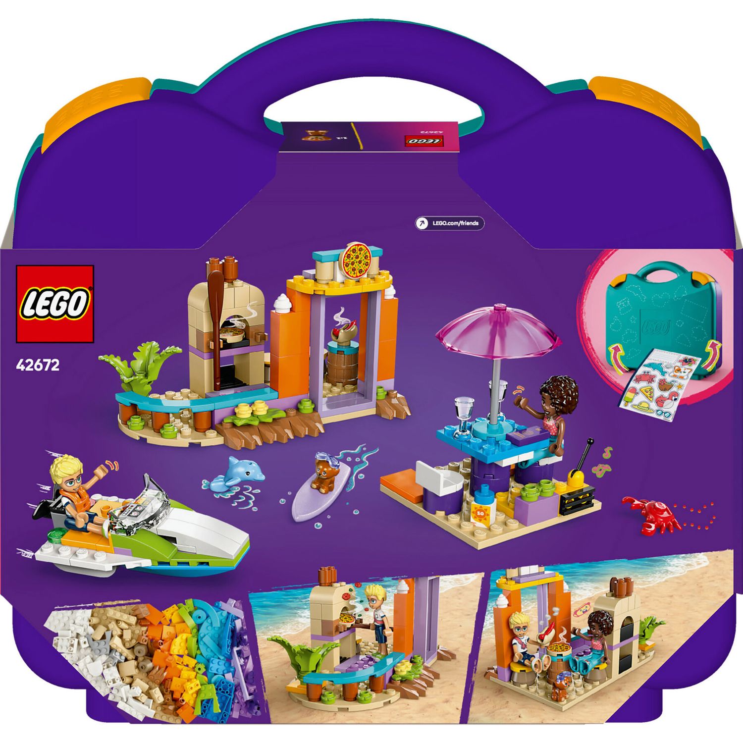 LEGO Friends 42672 Valigia Creativa Da Spiaggia e Da Viaggio - LEGO