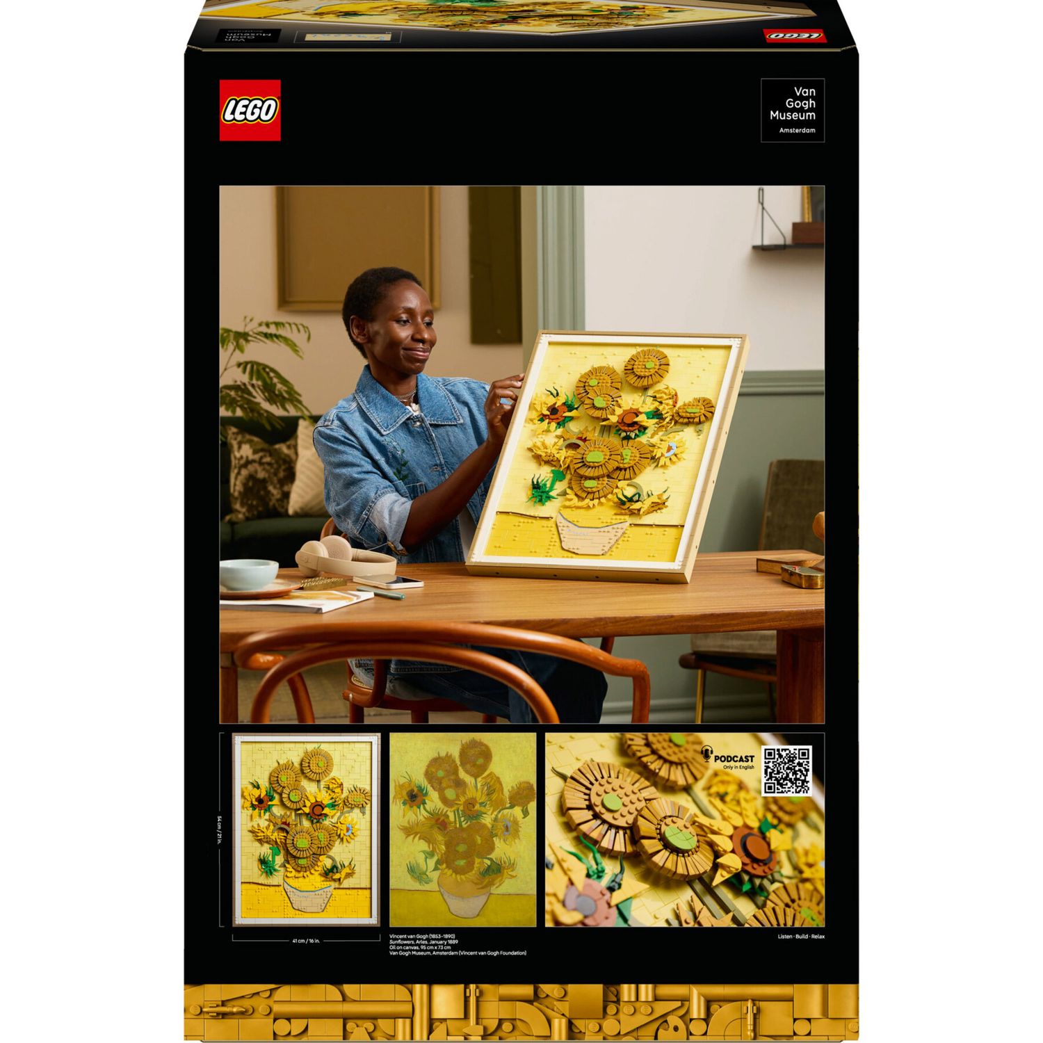 LEGO Art 31215 Van Gogh Girasoli Quadro 3D Da Costruire, da collezione - LEGO