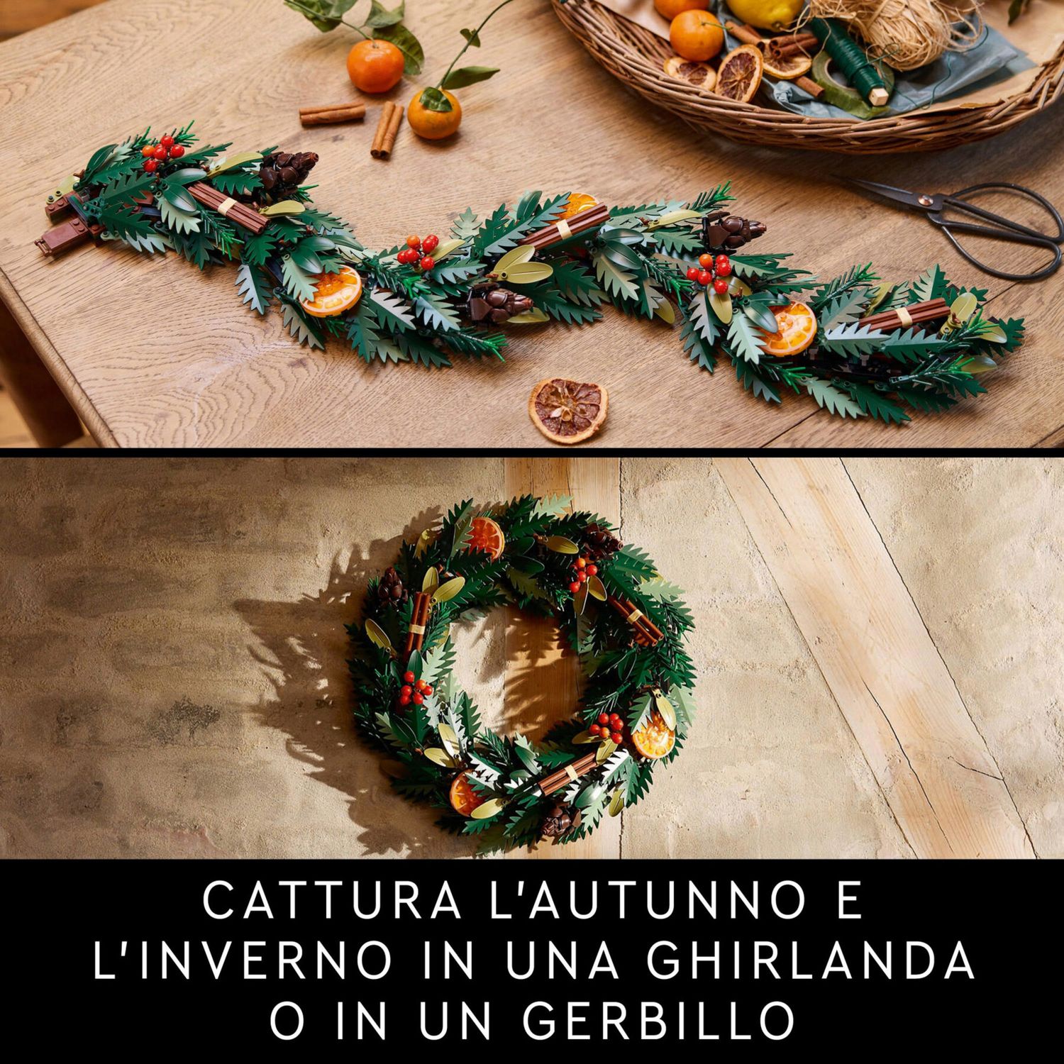 LEGO Icons 10340 Ghirlanda Decorazione Natalizia - LEGO