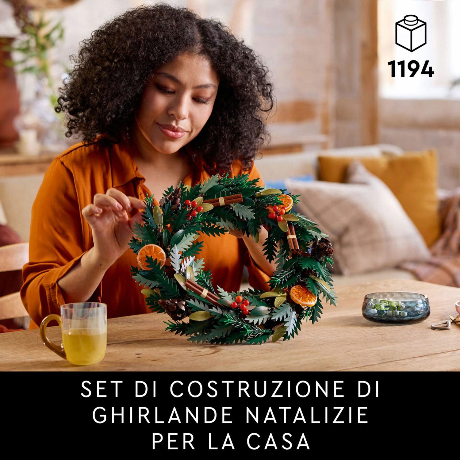 LEGO Icons 10340 Ghirlanda Decorazione Natalizia - LEGO