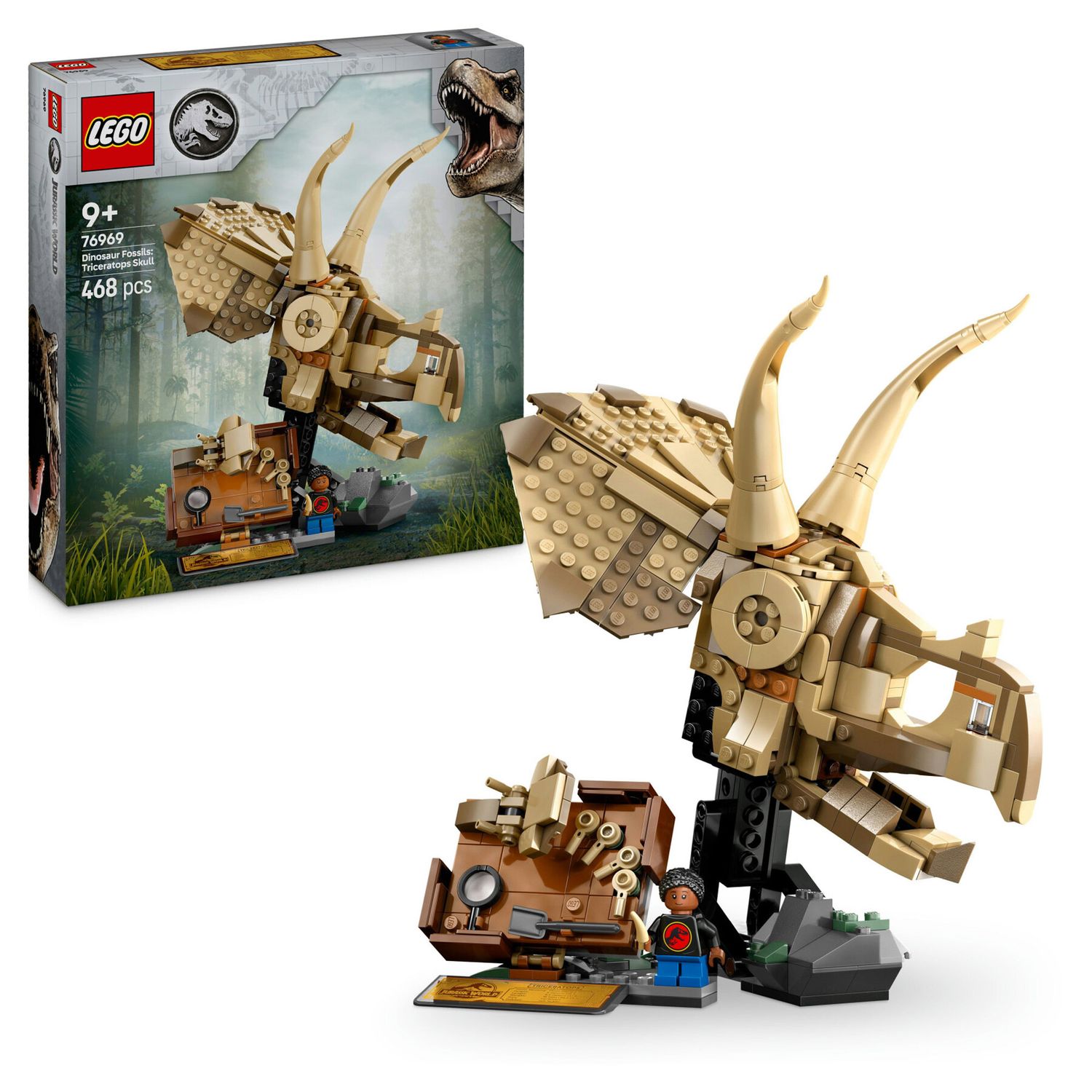 LEGO Jurassic World 76969 Fossili di Dinosauro: Teschio di Triceratopo - Jurassic World, LEGO