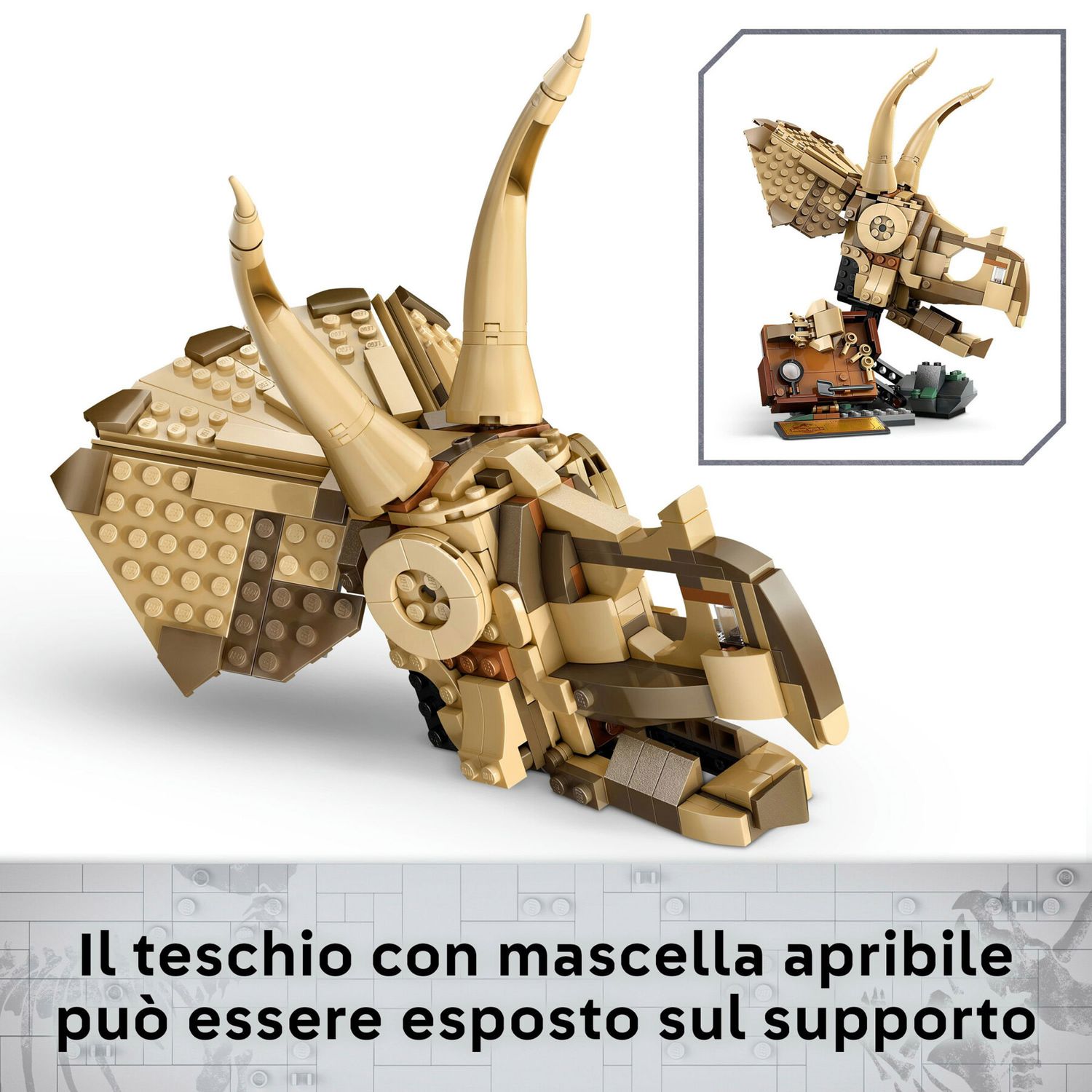 LEGO Jurassic World 76969 Fossili di Dinosauro: Teschio di Triceratopo - Jurassic World, LEGO