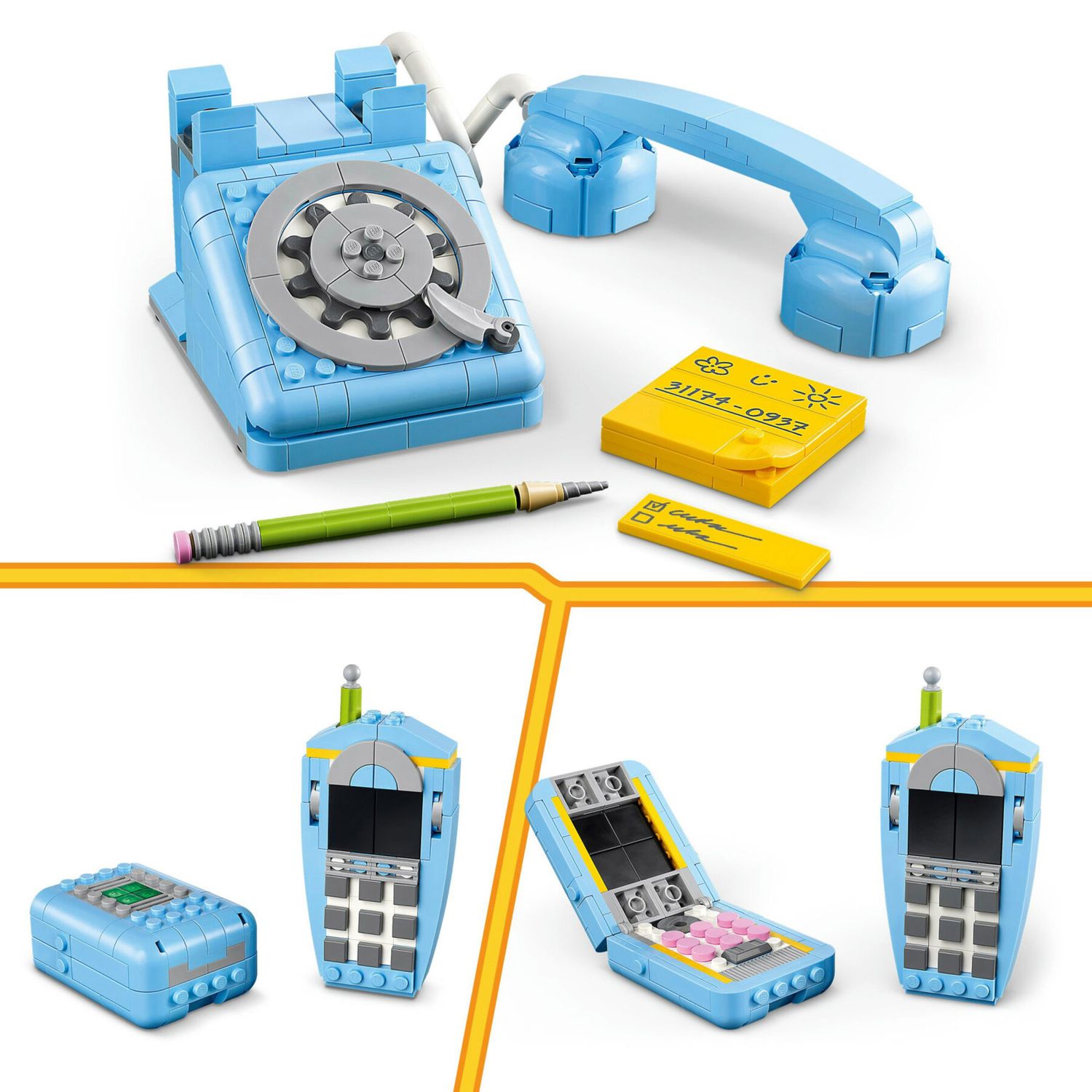 LEGO Creator 31174 Telefono Retrò 3 in 1 con Selettore Rotante - LEGO