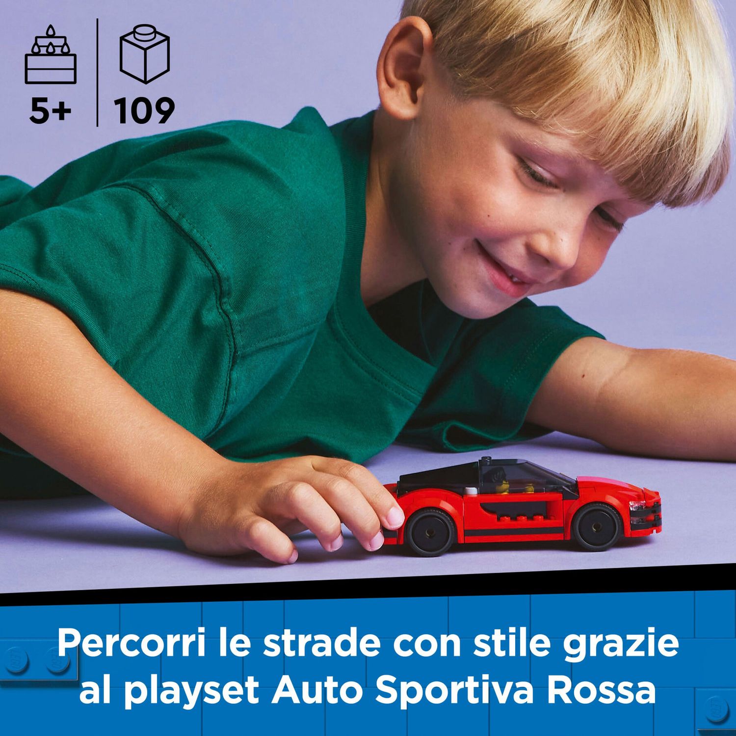 LEGO City 60448 Auto Sportiva Rossa - LEGO
