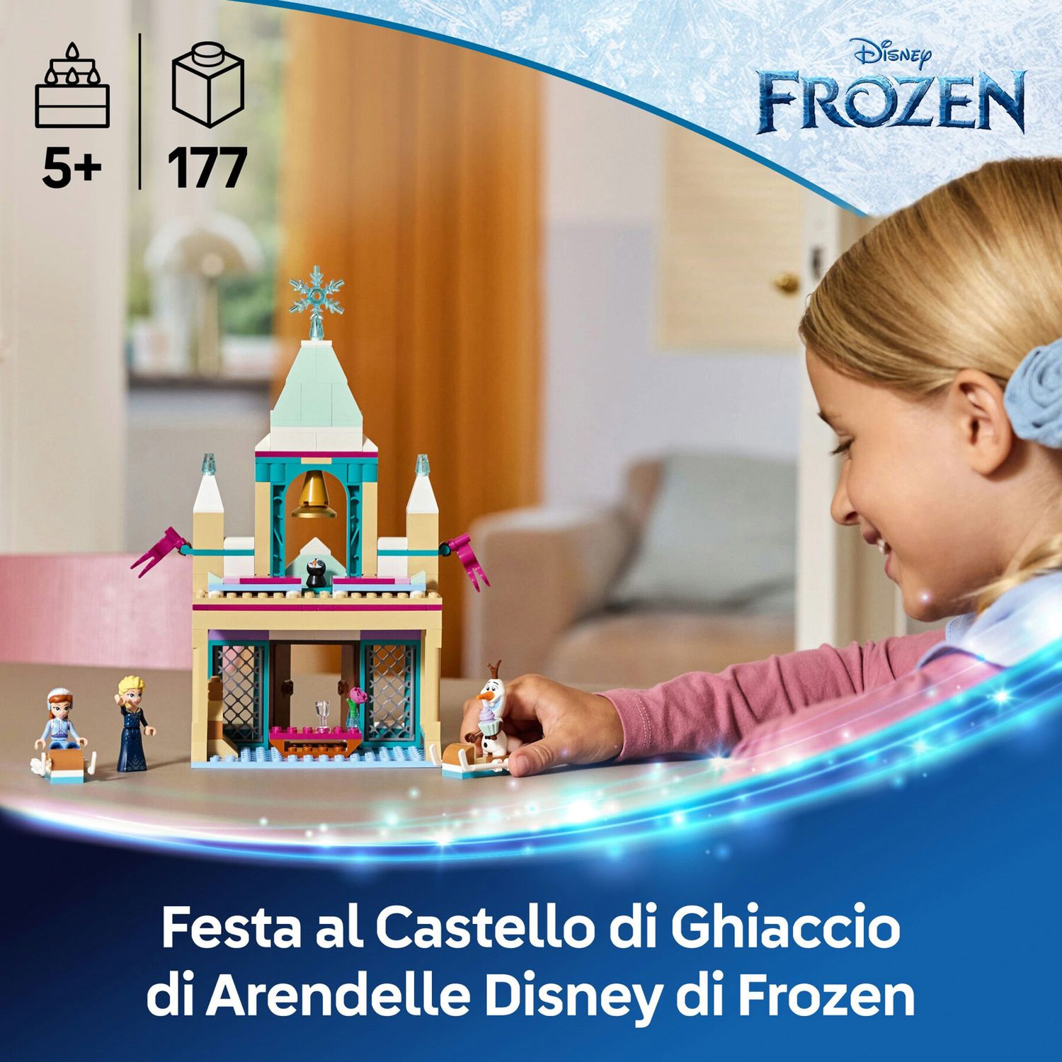 LEGO Disney Frozen 43265 Castello di Ghiaccio di Arendelle - Disney, LEGO