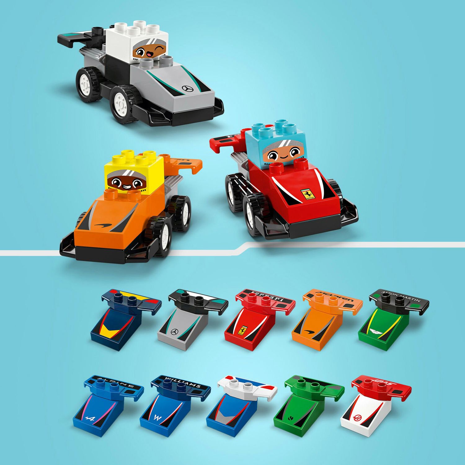 LEGO Duplo 10445 Auto Da Corsa e Piloti Team F1 - LEGO