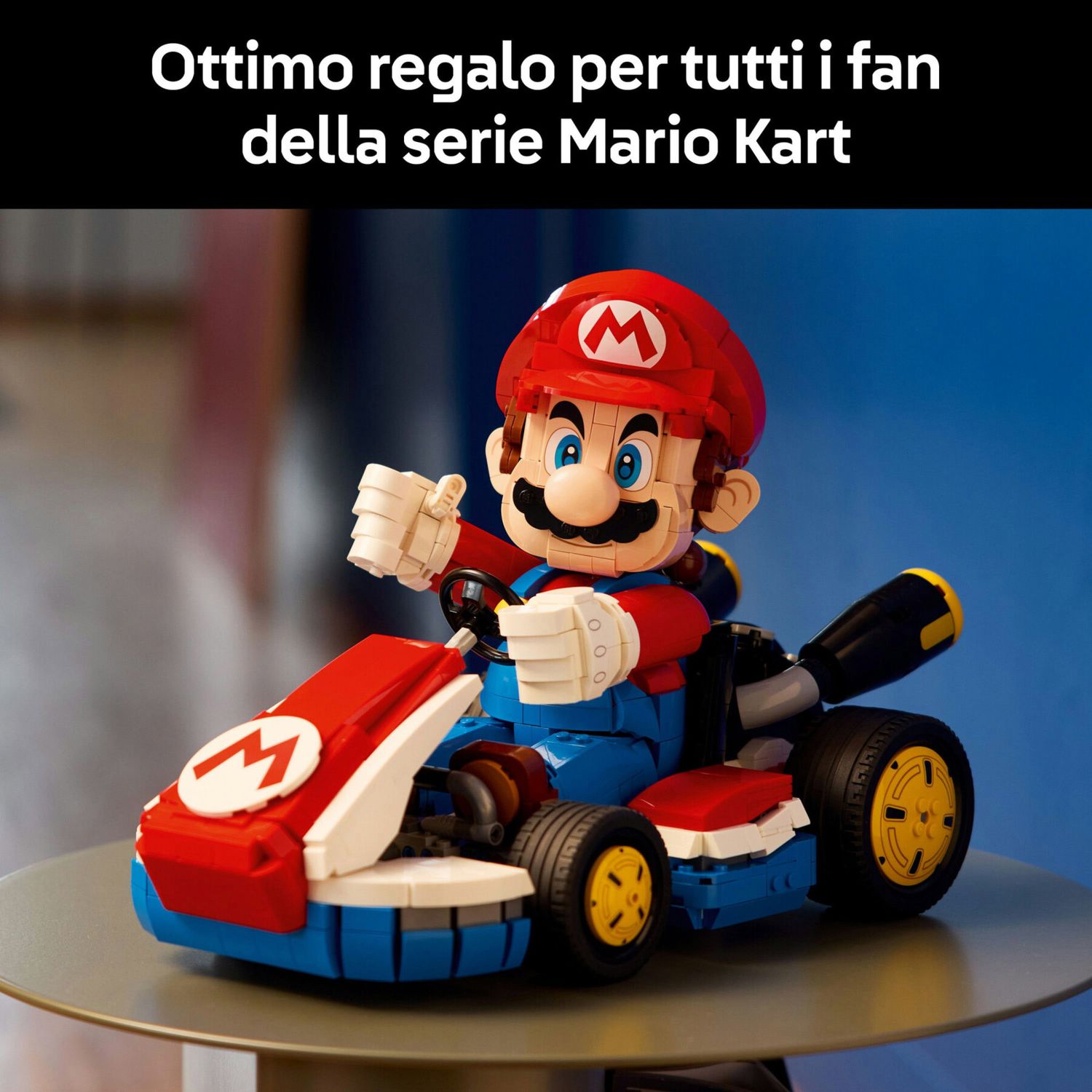 LEGO 72037 Mario Kart con Mario e Kart, Modellino Da Esposizione - LEGO, Super Mario