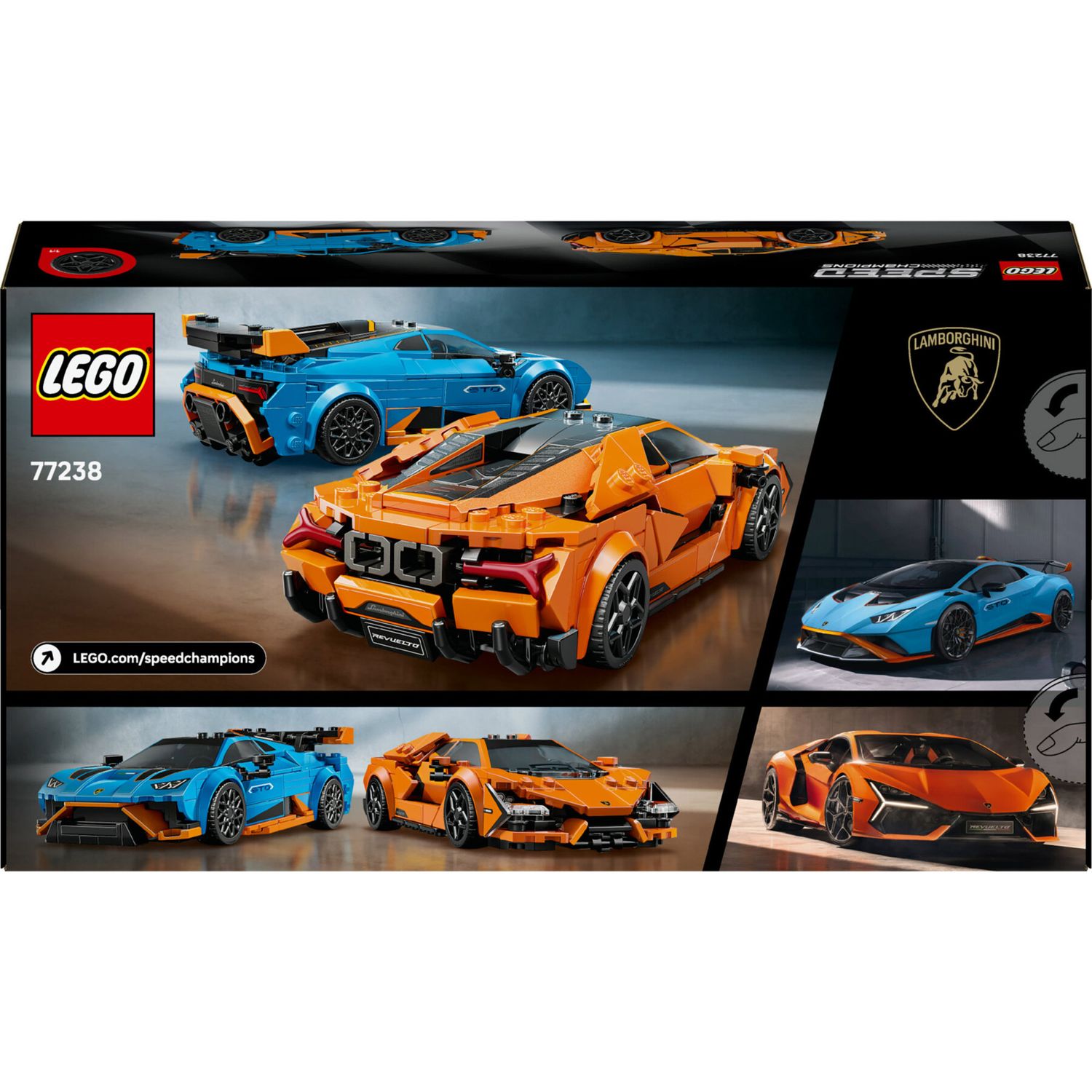 LEGO Speed Champions 77238 Lamborghini Revuelto e Huracán Sto - LEGO