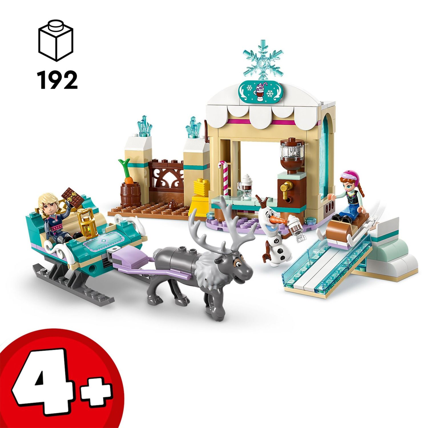 LEGO Disney Frozen 43256 Slitta di Anna Frozen, Gioco Da Costruire - Disney, LEGO