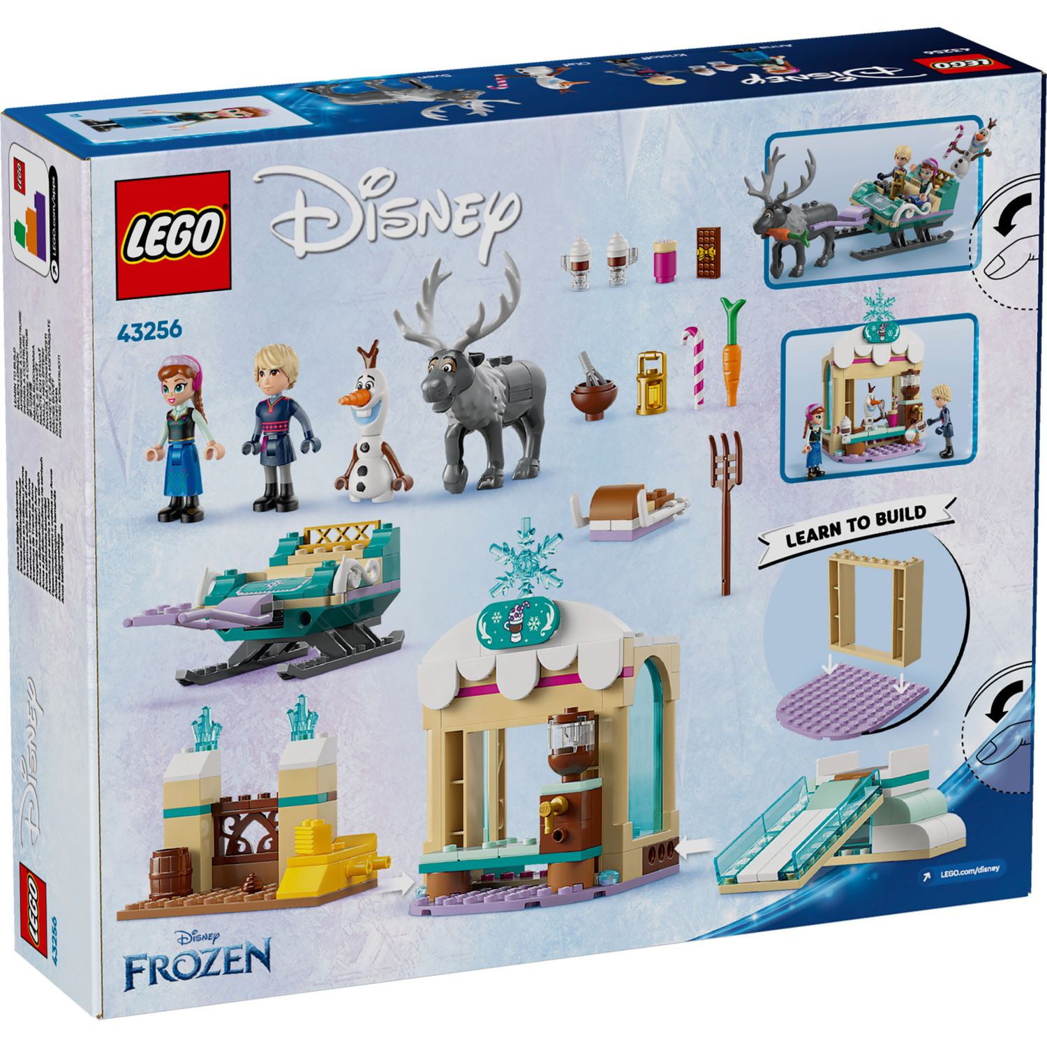 LEGO Disney Frozen 43256 Slitta di Anna Frozen, Gioco Da Costruire - Disney, LEGO