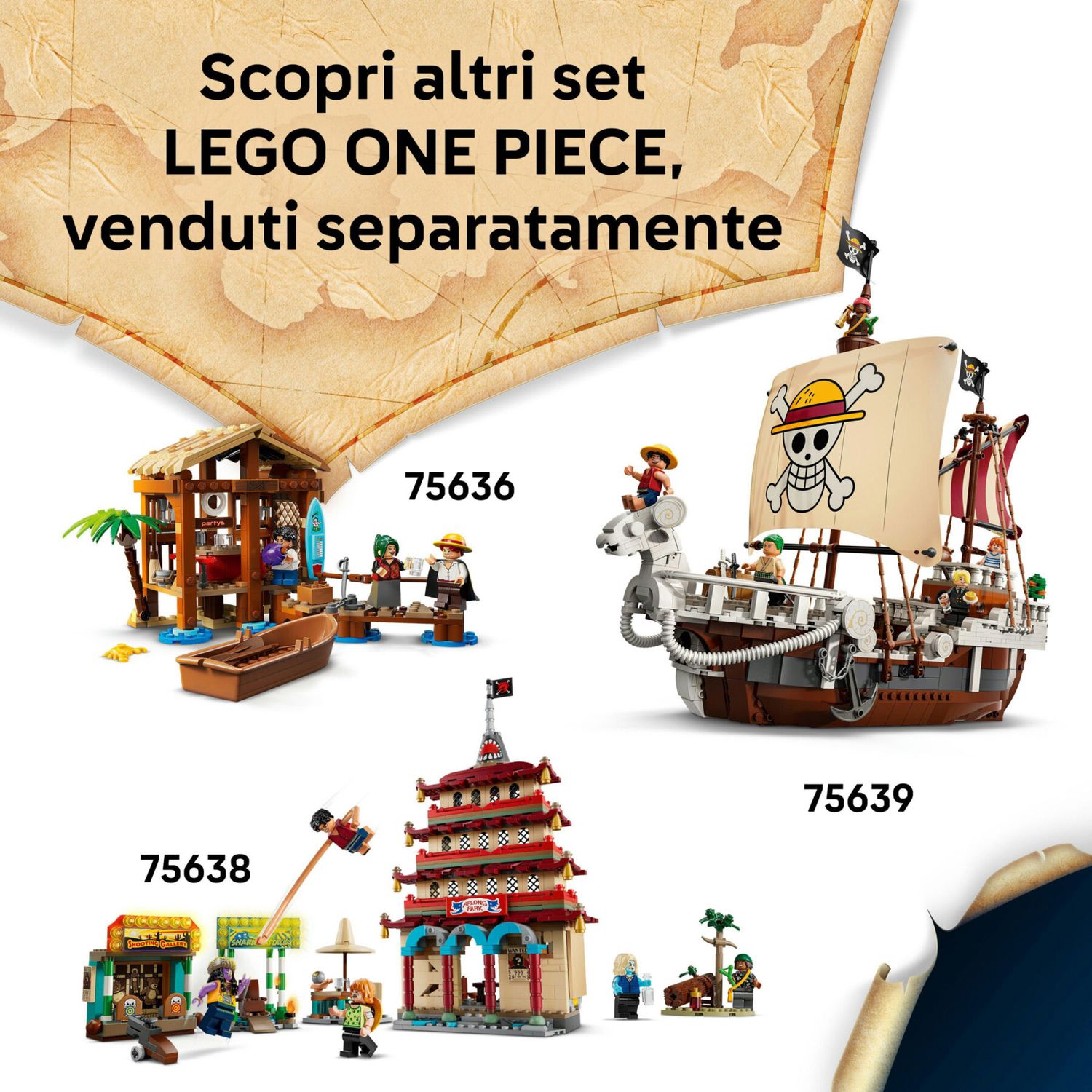 LEGO One Piece 75637 La Tenda Del Circo di Bagy Il Clown - One Piece, LEGO