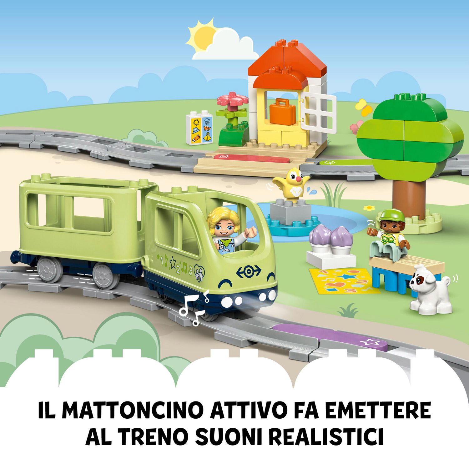 LEGO Duplo 10427 Treno D’Avventura Interattivo con Mattoncini Multifunzione - LEGO