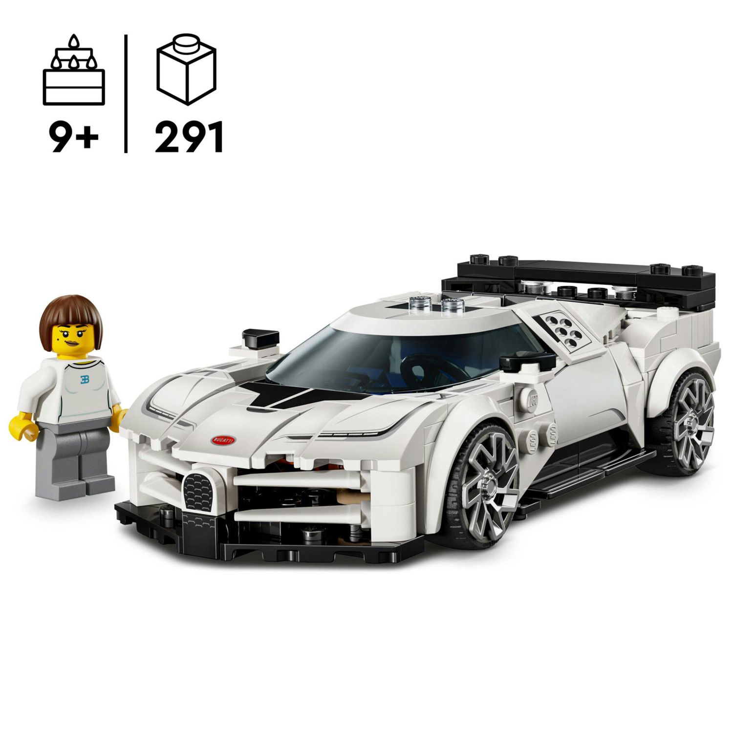 LEGO Speed Champions 77240 Bugatti Centodieci con Minifigure - LEGO