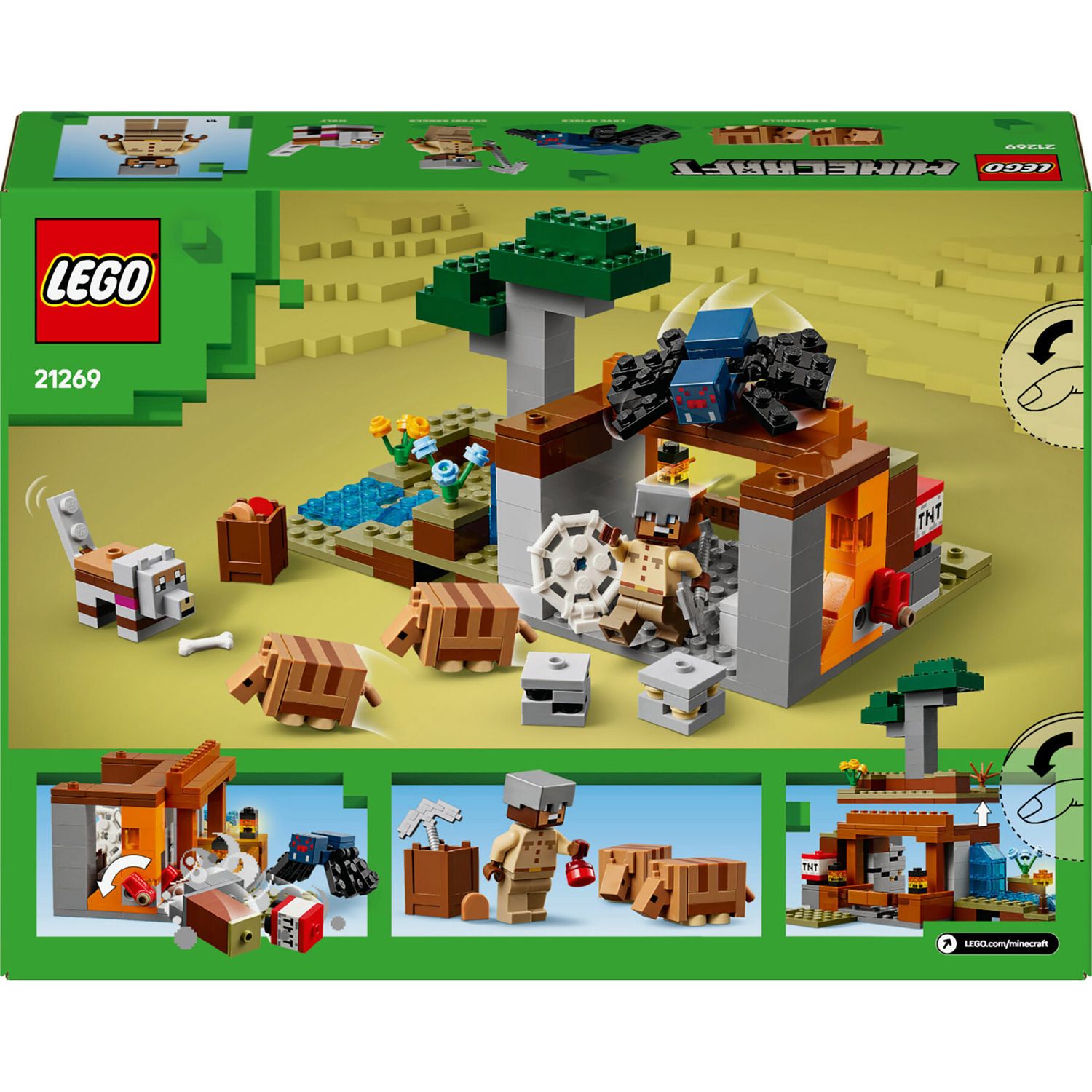LEGO Minecraft 21269 Spedizione Nella Miniera Dell’Armadillo - LEGO, Minecraft