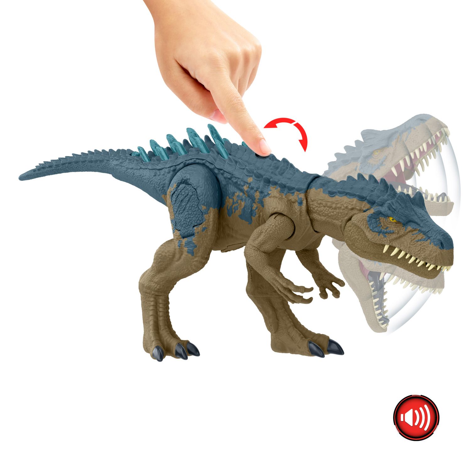 Jurassic World Allosauro Furia Selvaggia - Dinosauro con Aculei e Ruggito – Mattel - Jurassic World
