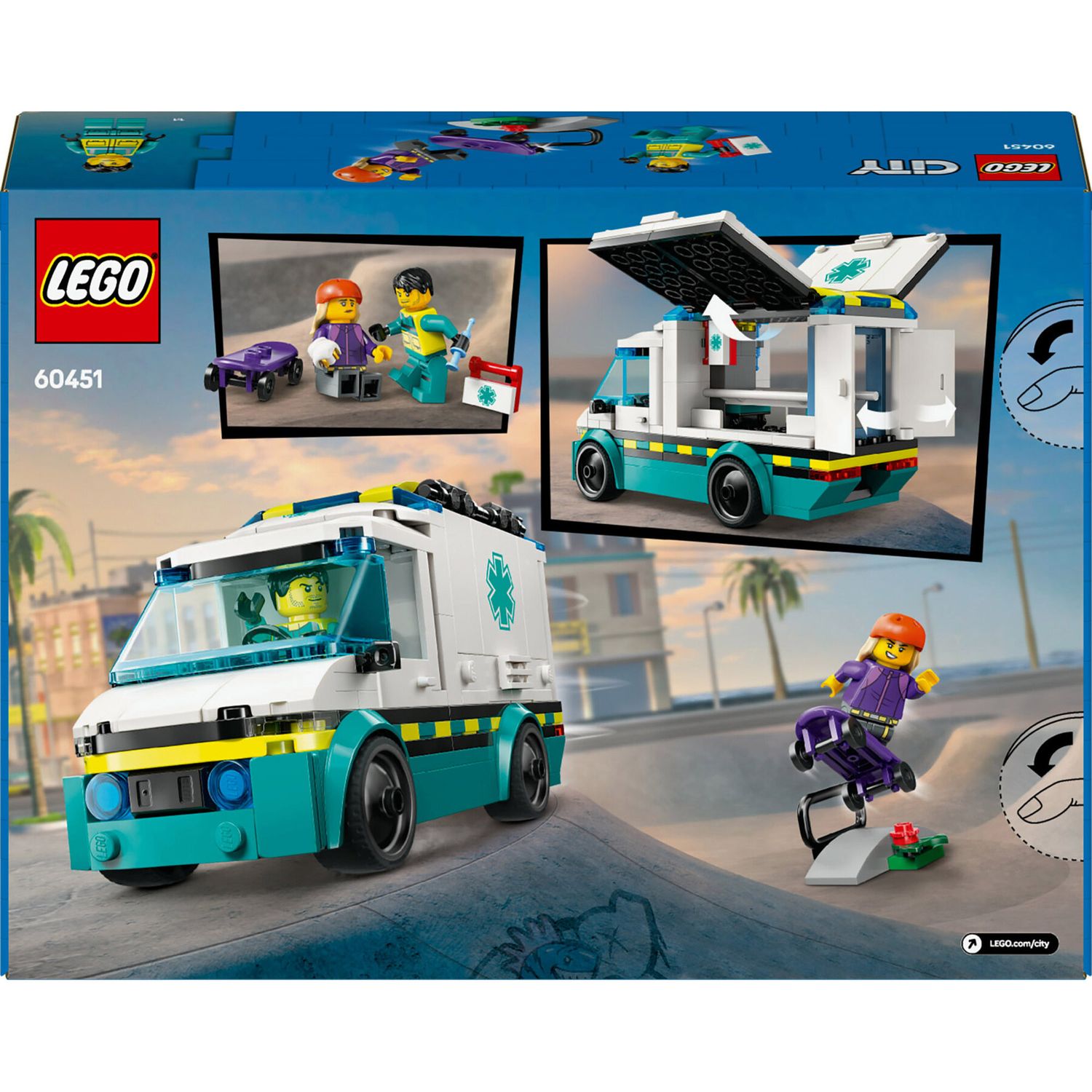 LEGO City 60451 Ambulanza di Emergenza - LEGO