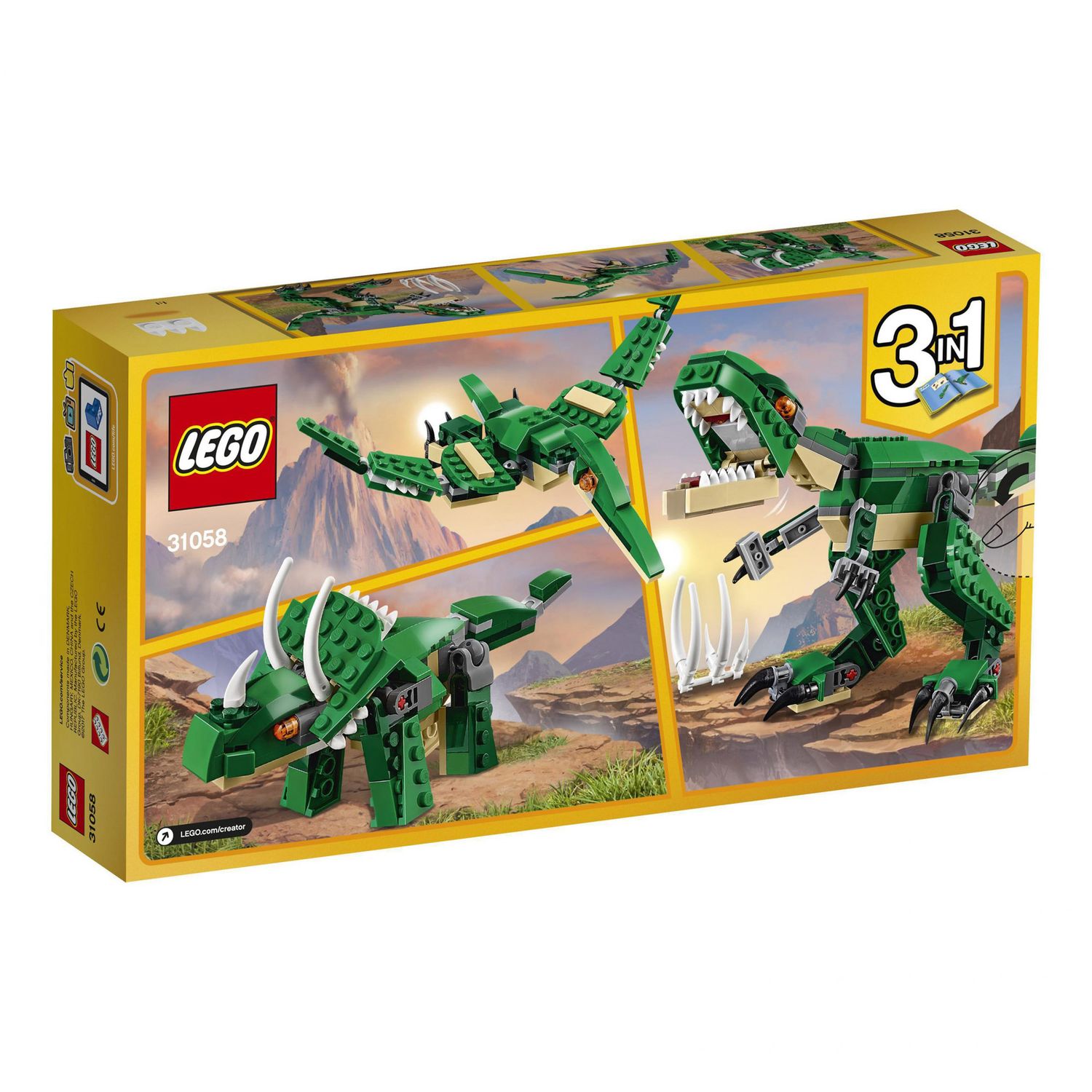 LEGO Creator 31058 Dinosauro T-Rex e Pterodattilo - LEGO
