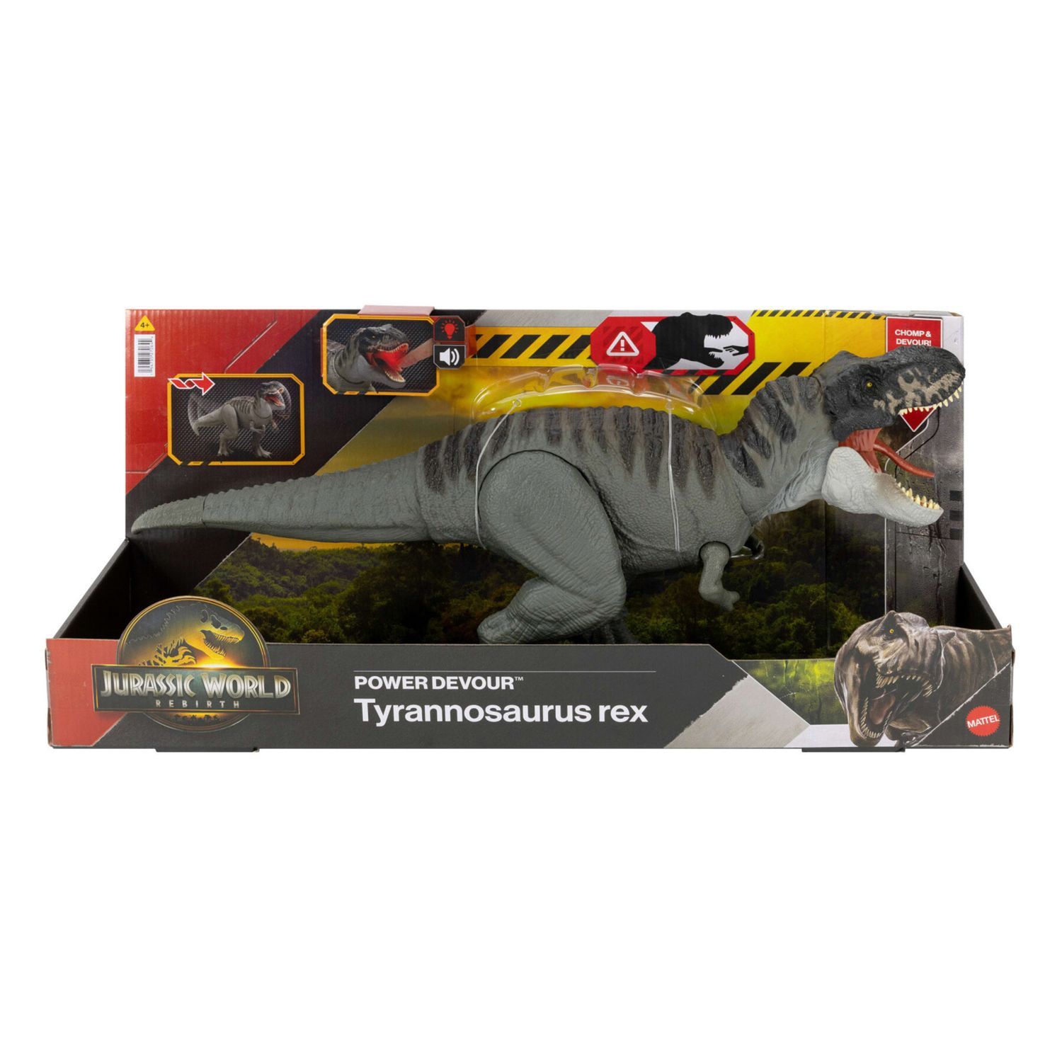 Jurassic World Divoratore Giurassico - Dinosauro con Morso Continuo, Luci e Suoni – Mattel - Jurassic World