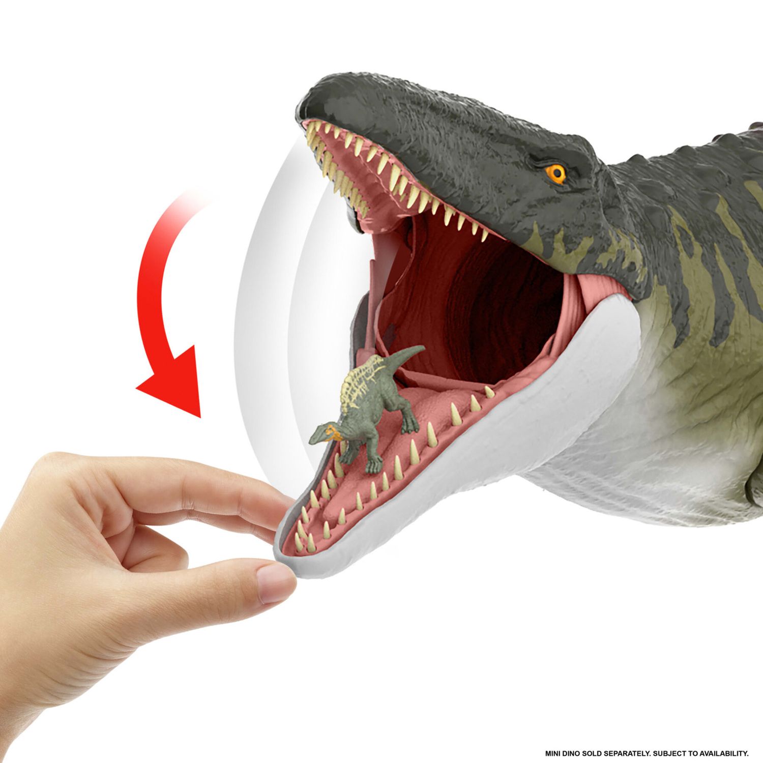 Jurassic World Mosasauro Super Colossale, Dinosauro Snodato con Attacco - Jurassic World