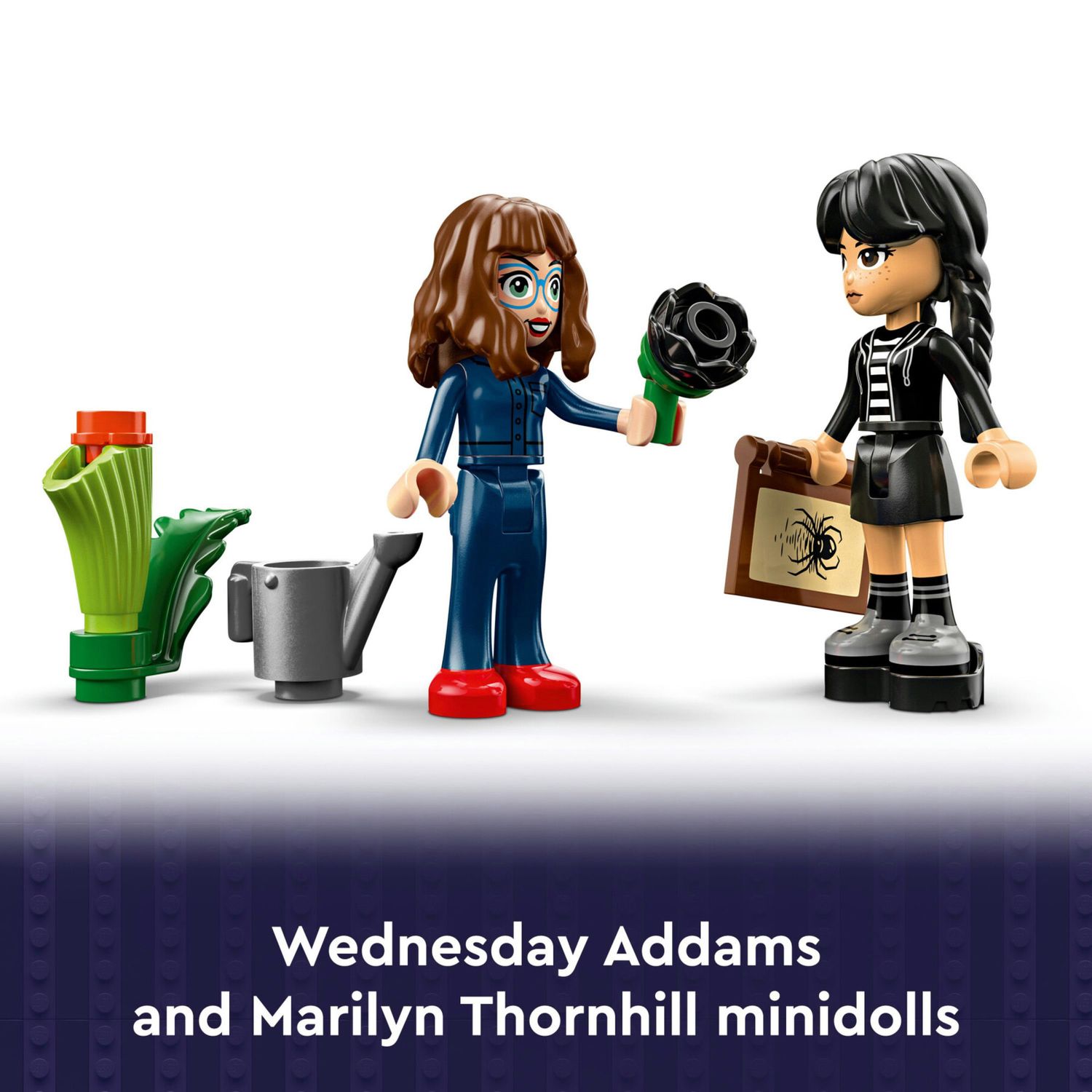 LEGO Wednesday 76784 Fiore di Dalia Nero con 2 Bamboline - LEGO