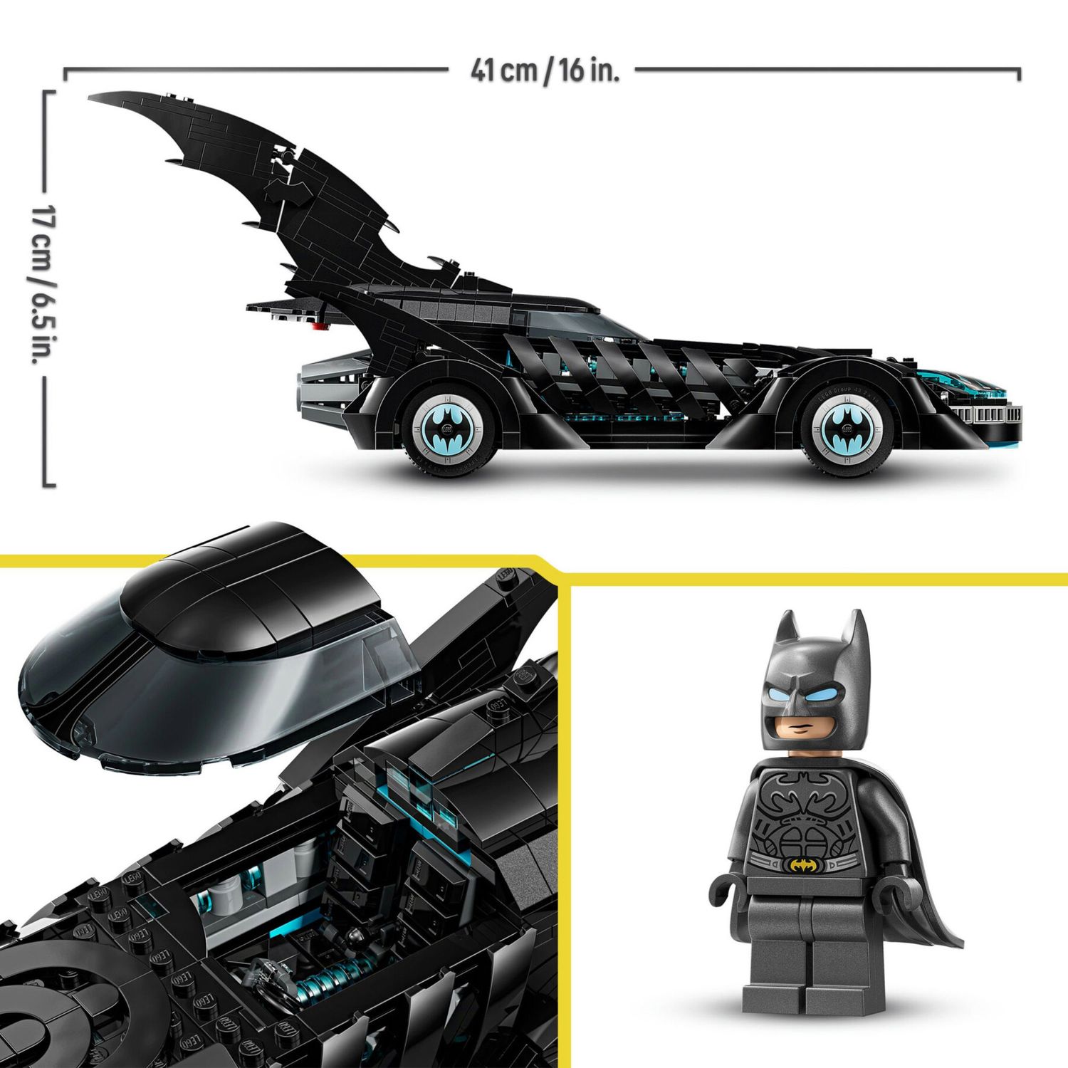 LEGO DC 76304 Batmobile Batman Forever con Minifigure 12+ - DC Comics, LEGO