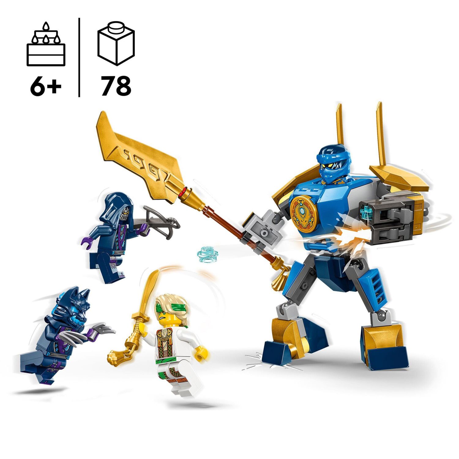 LEGO Ninjago 71805 Pack Mech Da Battaglia di Jay - LEGO